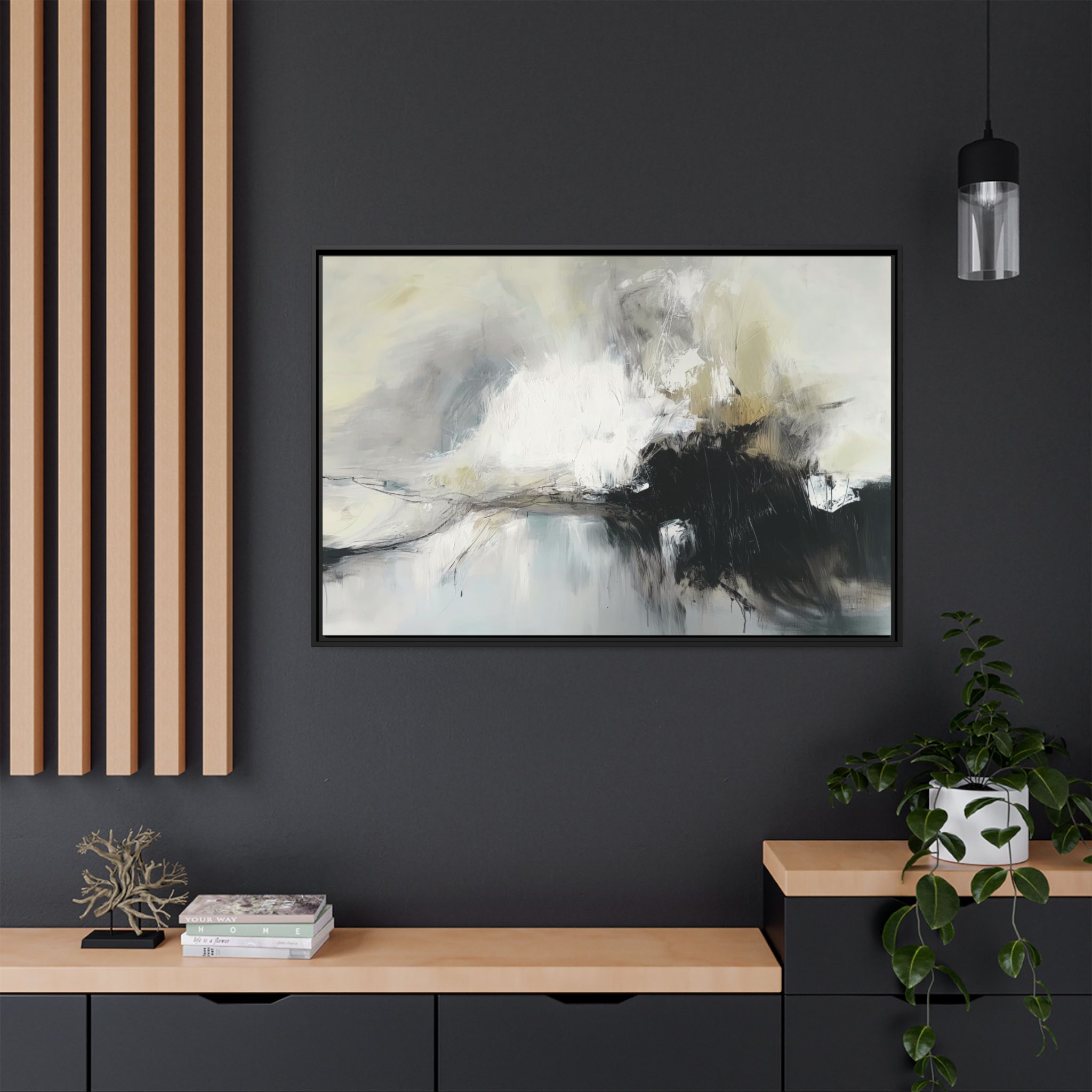 Black Cat White Kitten Four - Custom Frame - Image 20