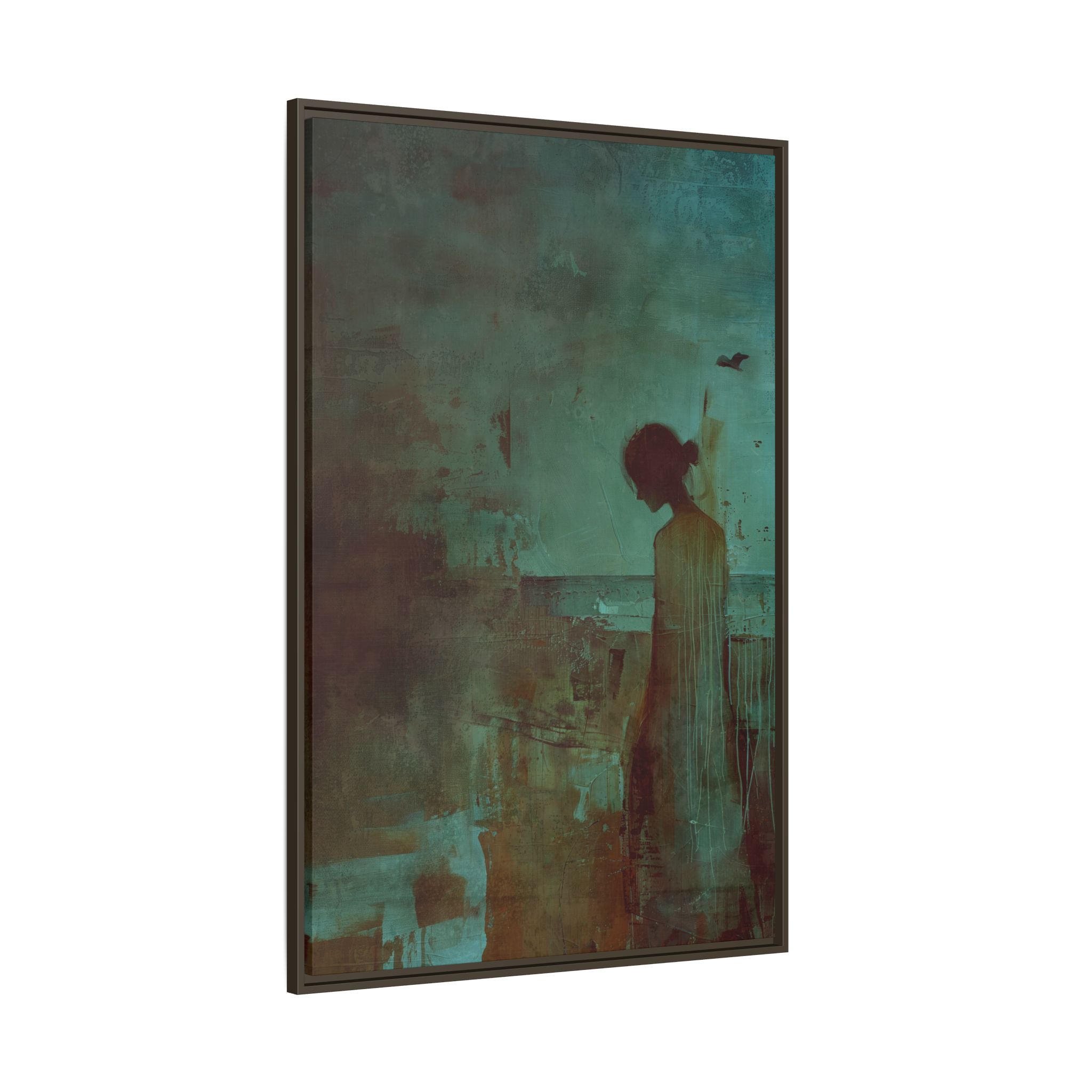 Beachside Walk - blues - Custom Frame - Image 42