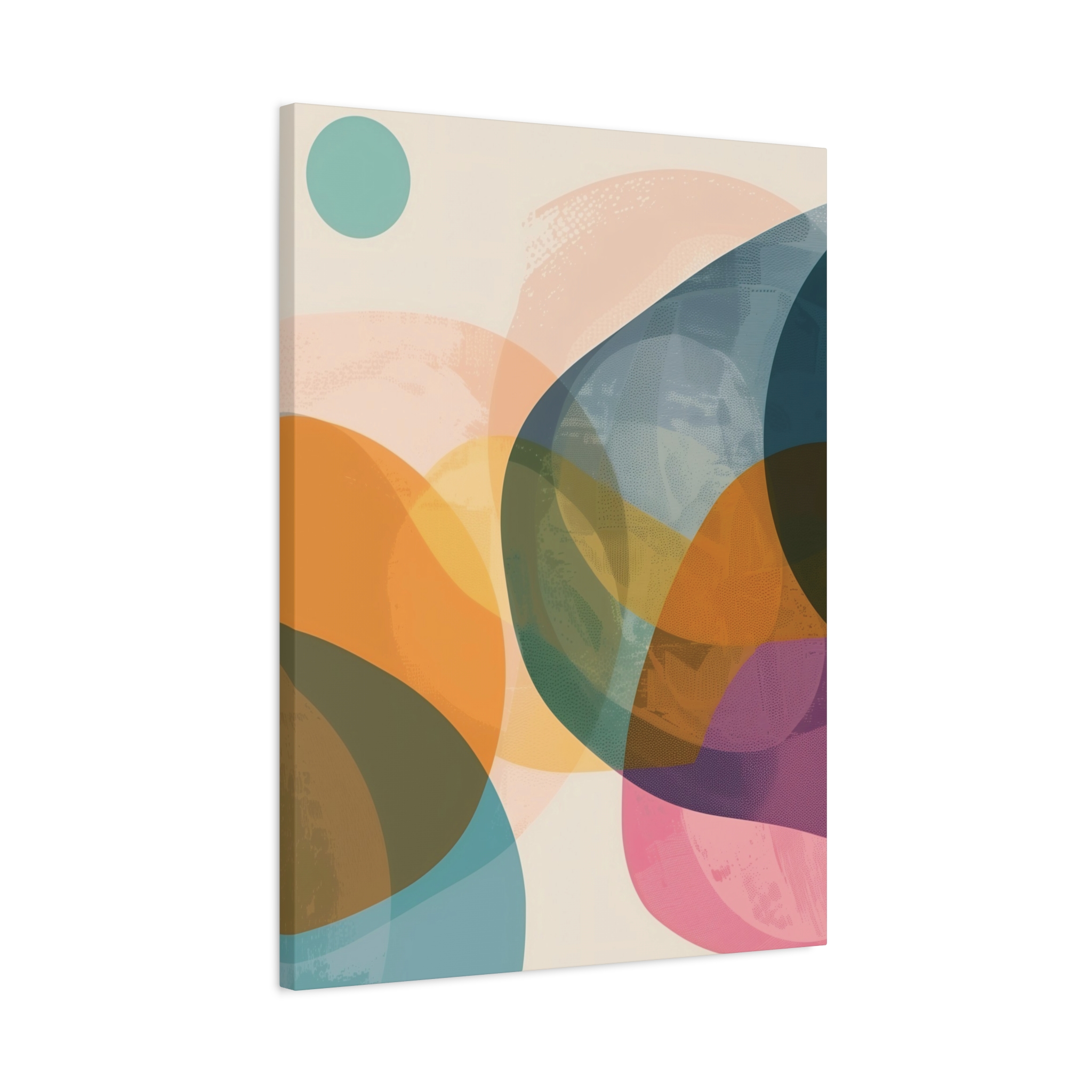 PomPom One , Adventure Palette - Stretched Canvas - Image 6