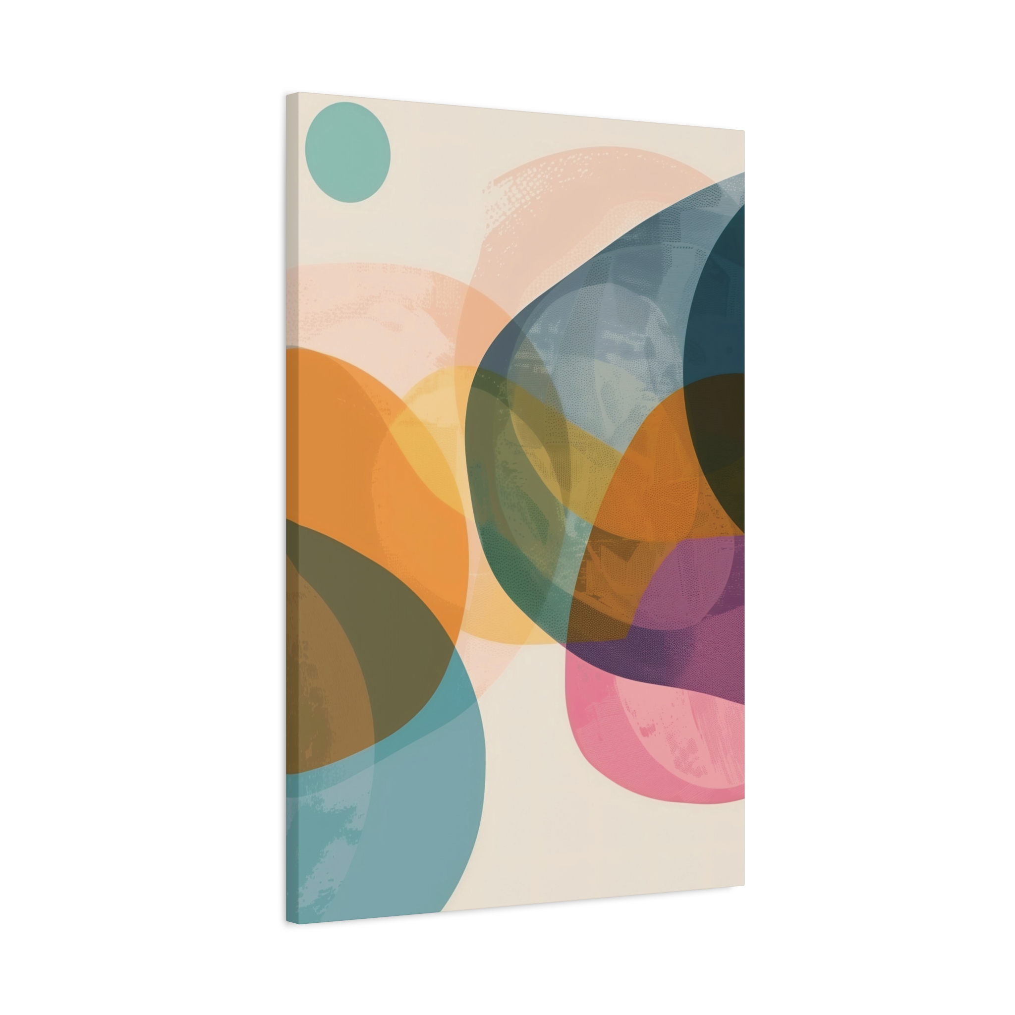 PomPom One , Adventure Palette - Stretched Canvas - Image 2