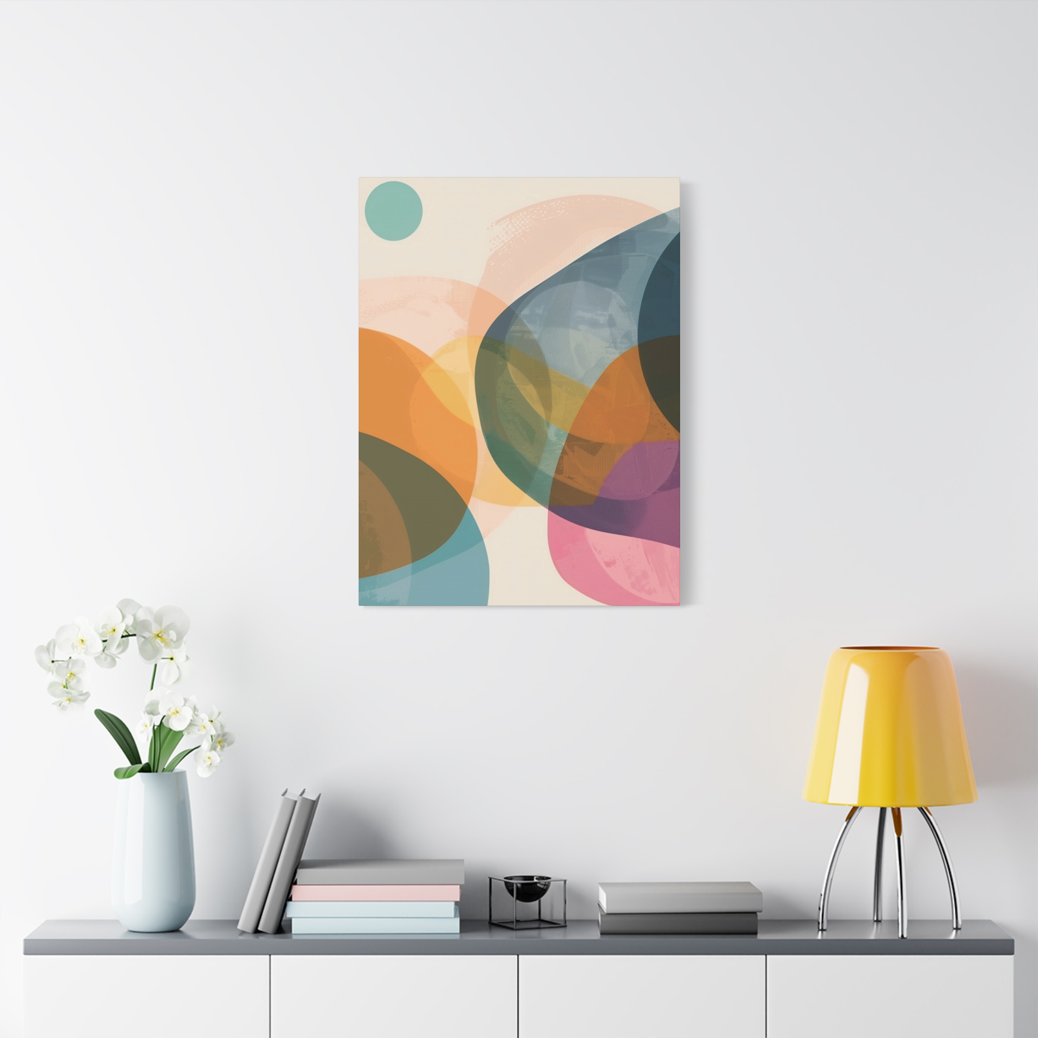 PomPom One , Adventure Palette - Stretched Canvas - Image 7