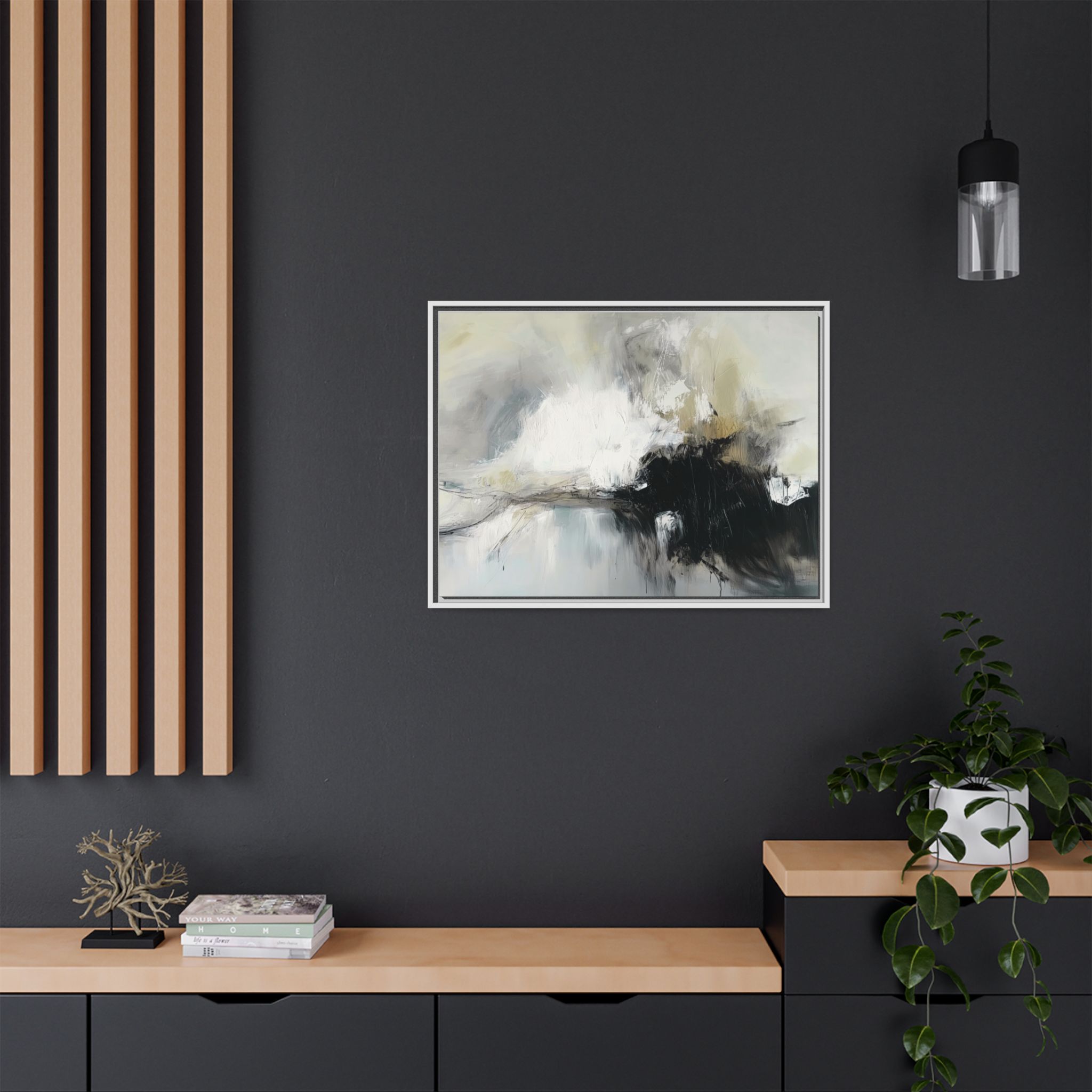 Black Cat White Kitten Four - Custom Frame - Image 28