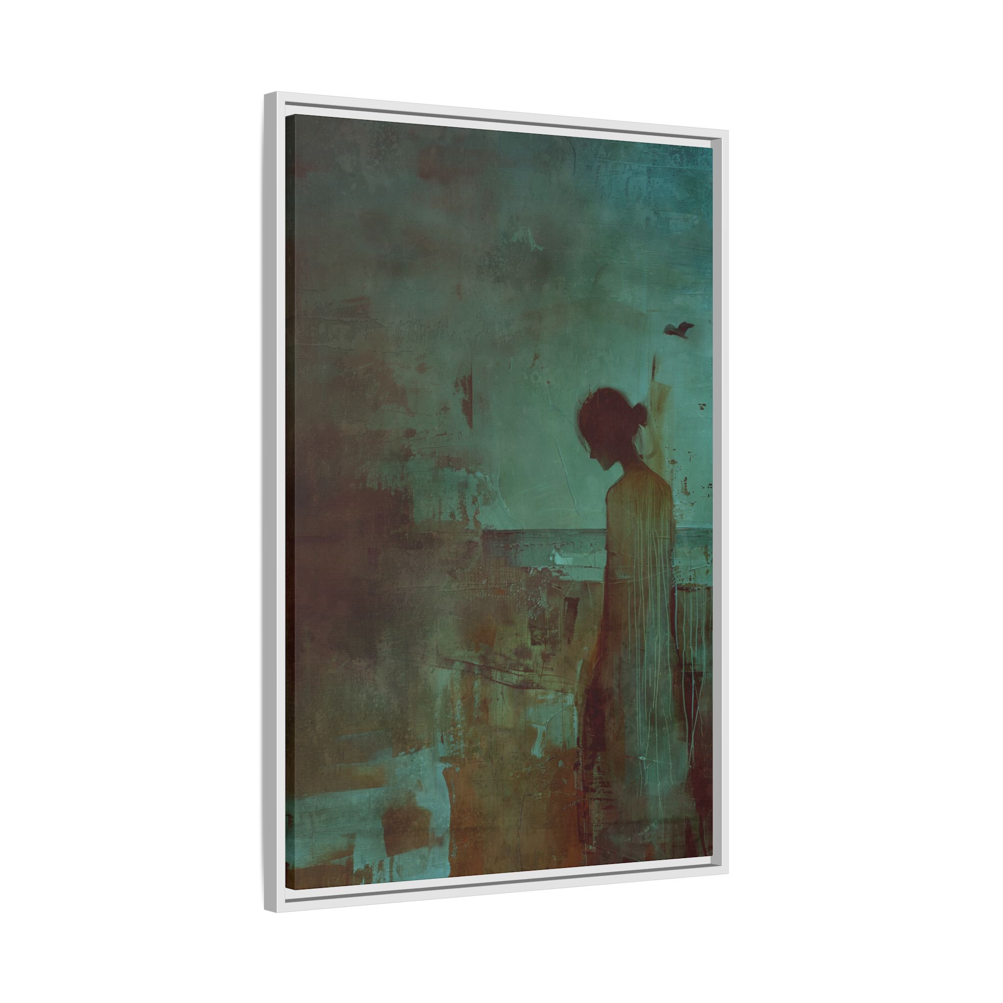 Beachside Walk - blues - Custom Frame - Image 30