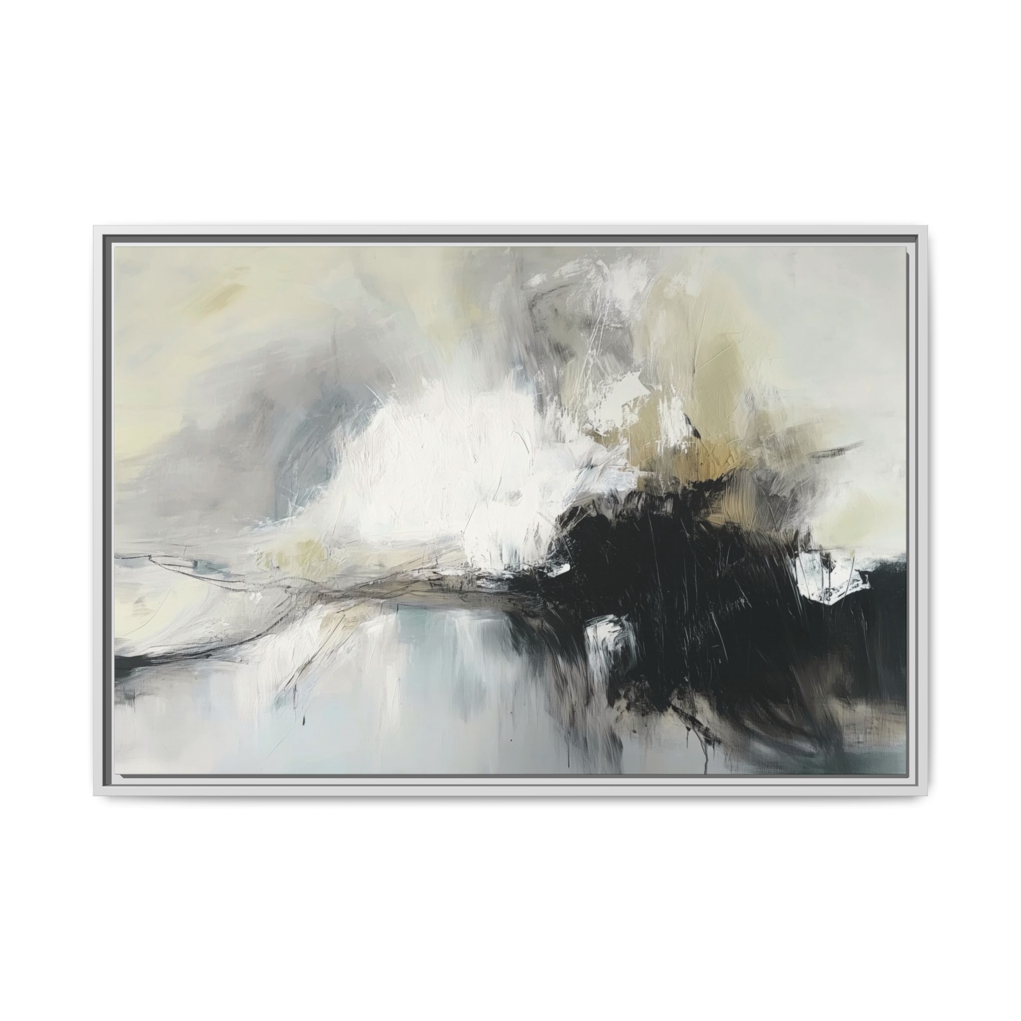 Black Cat White Kitten Four - Custom Frame - Image 5