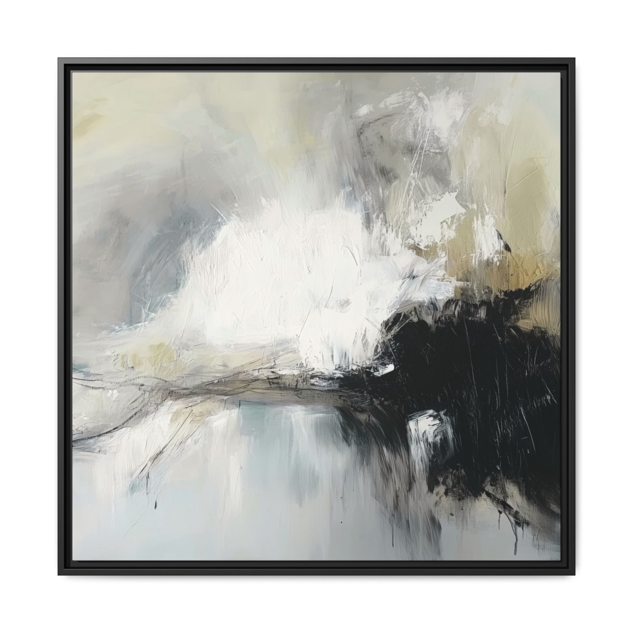 Black Cat White Kitten Four - Custom Frame - Image 53