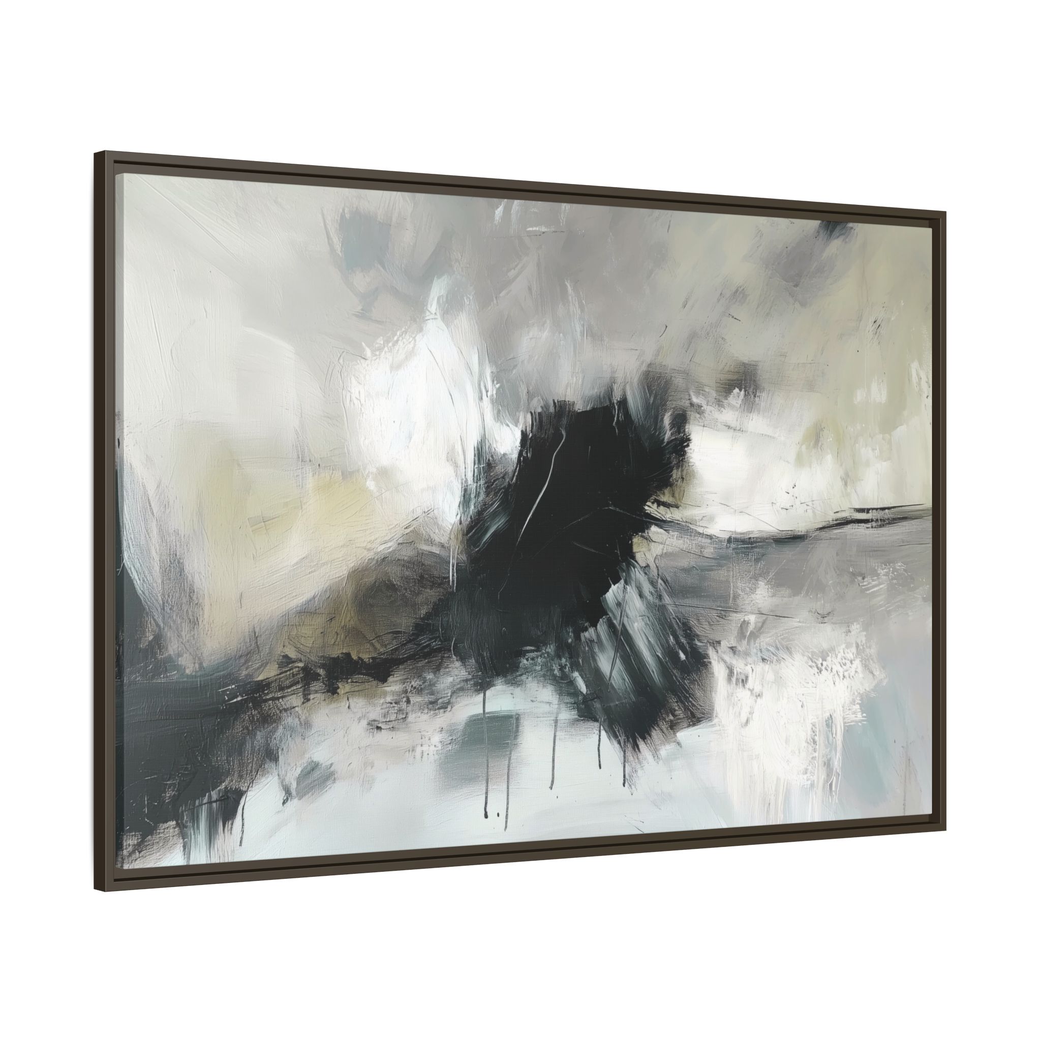 Black Cat White Kitten Three - Custom Frame - Image 42