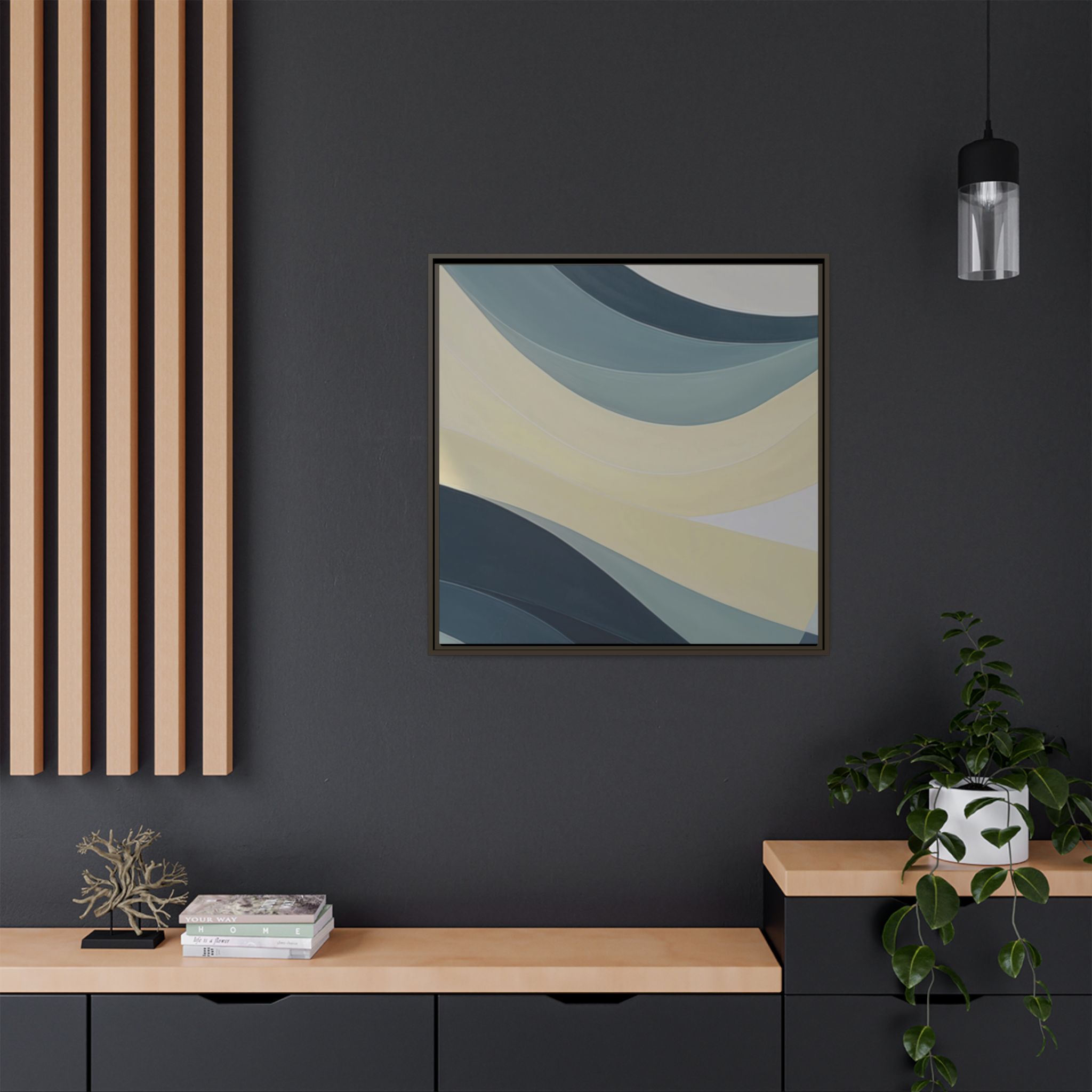 Blue Flows V1 - Custom Frame - Image 46