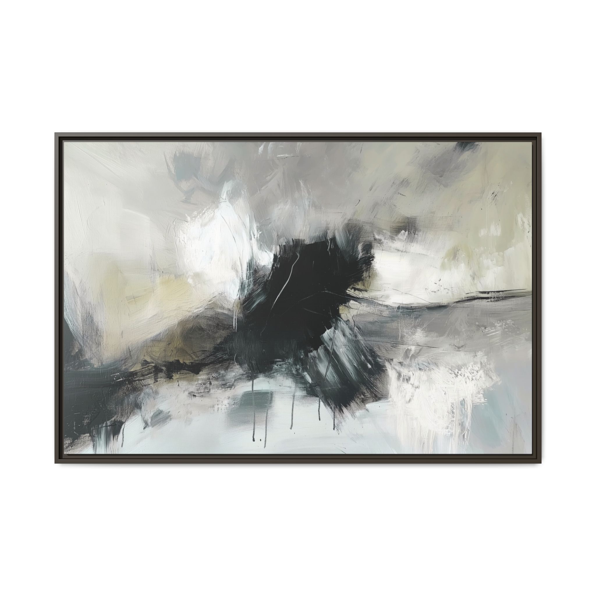 Black Cat White Kitten Three - Custom Frame - Image 41