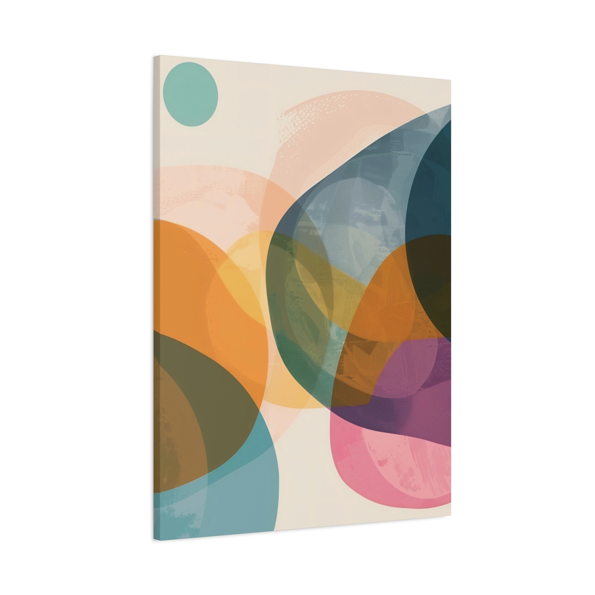 PomPom One , Adventure Palette - Stretched Canvas - Image 10