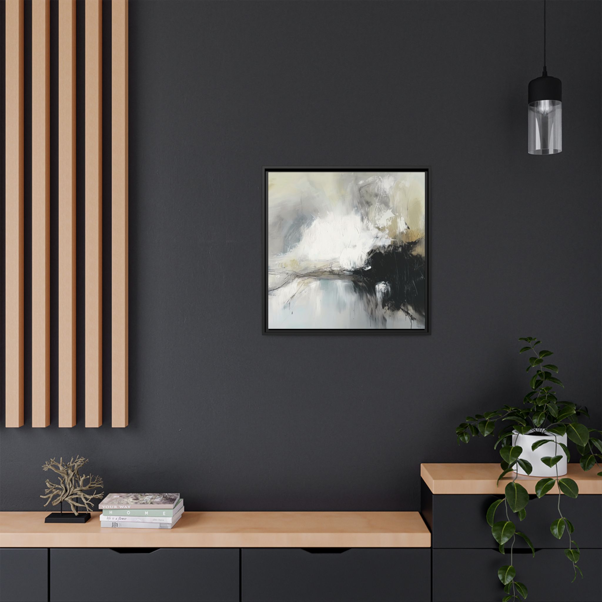 Black Cat White Kitten Four - Custom Frame - Image 52