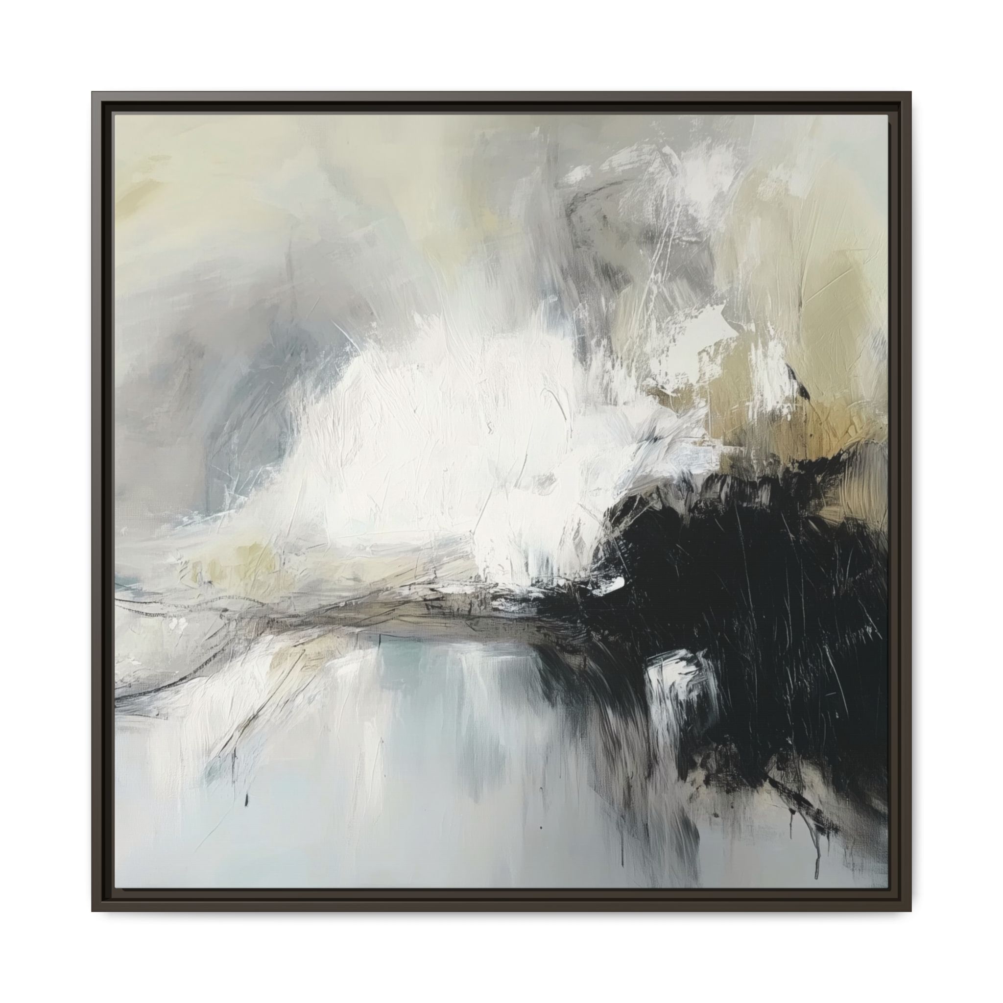 Black Cat White Kitten Four - Custom Frame - Image 65