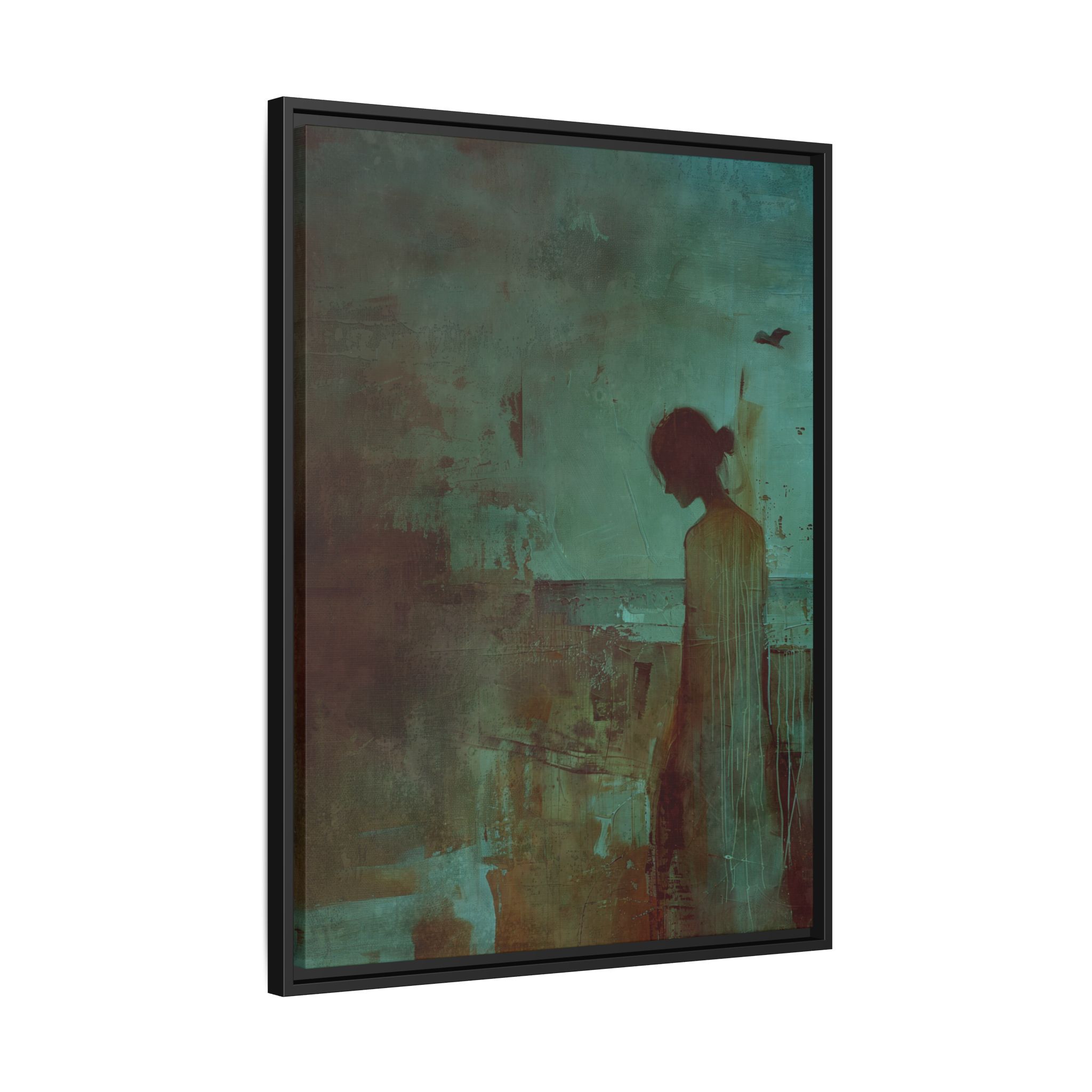 Beachside Walk - blues - Custom Frame - Image 6