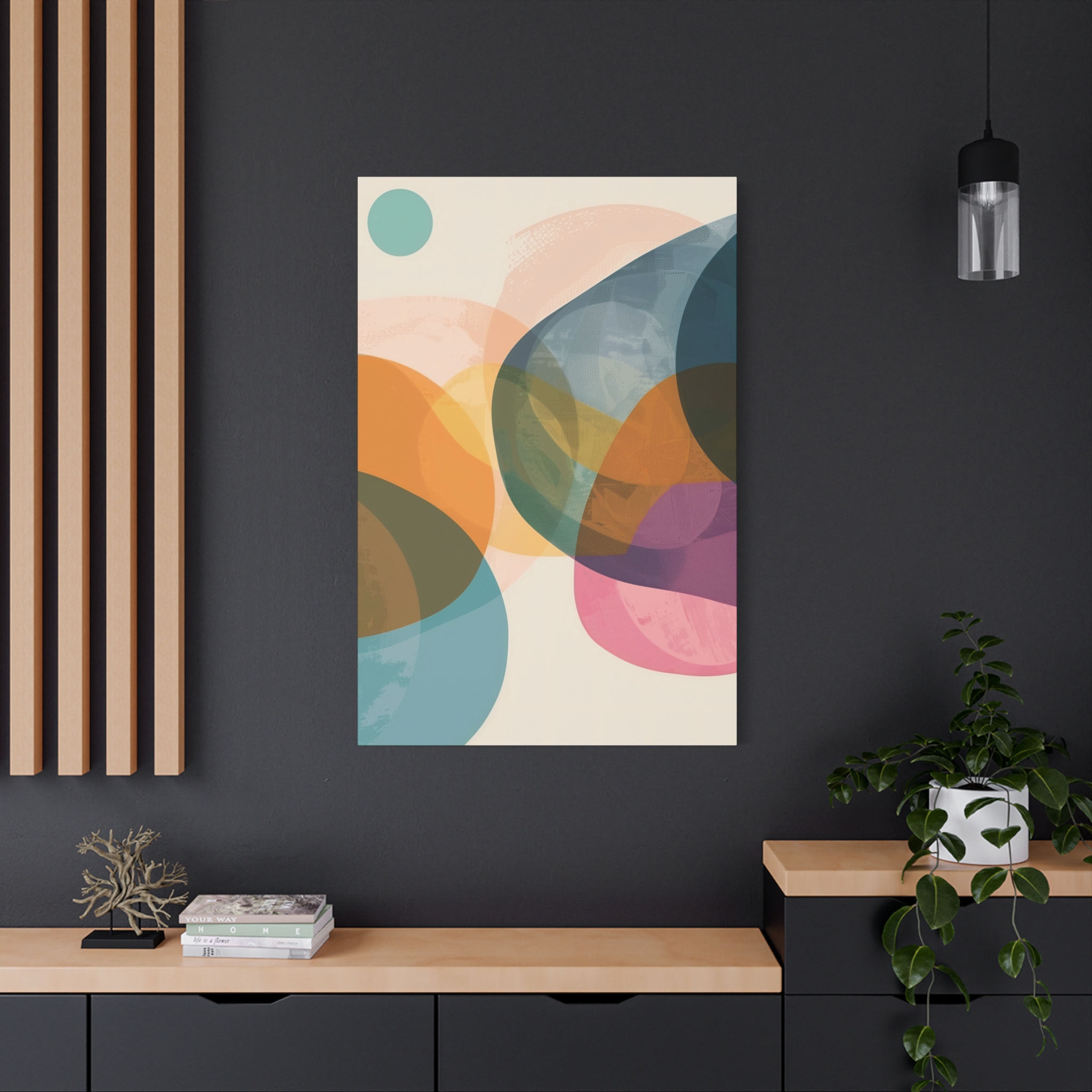 PomPom One , Adventure Palette - Stretched Canvas - Image 16