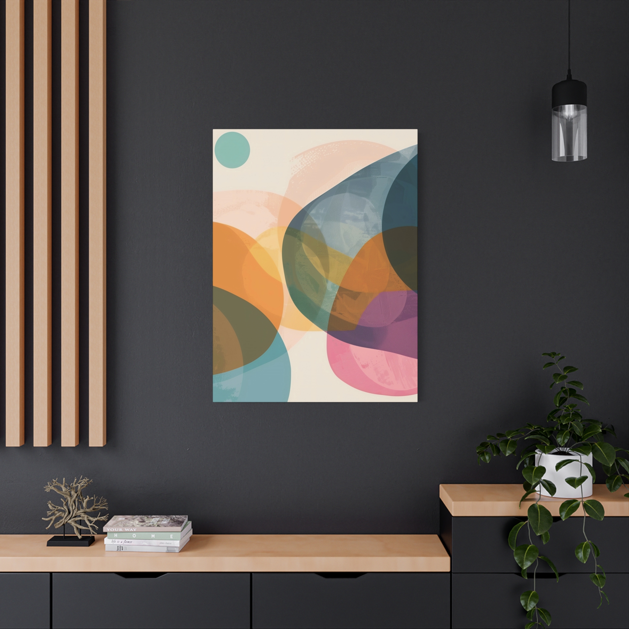 PomPom One , Adventure Palette - Stretched Canvas - Image 12