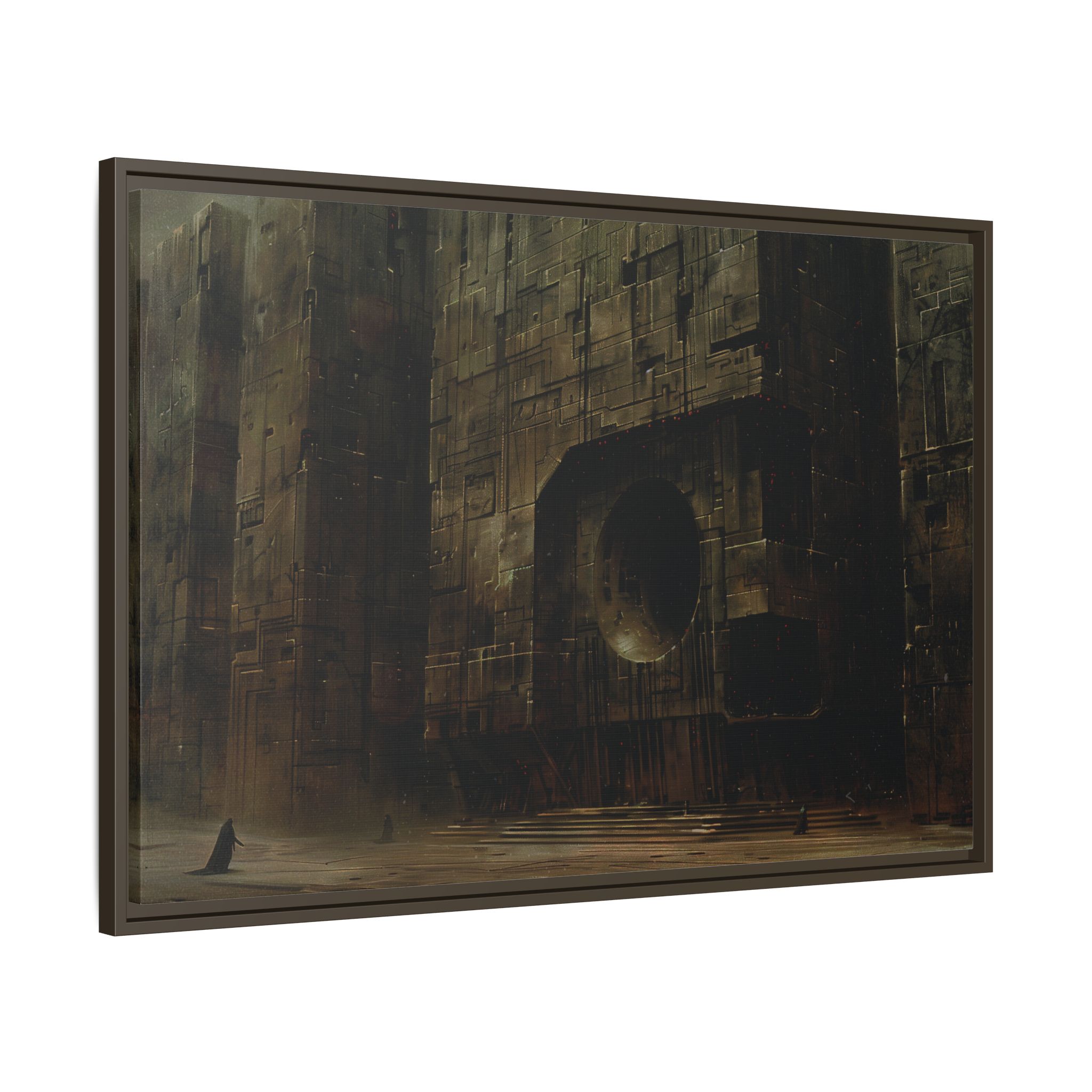 The dark lords return- Framed Matt Canvas (Black, White, Brown,) - Image 10