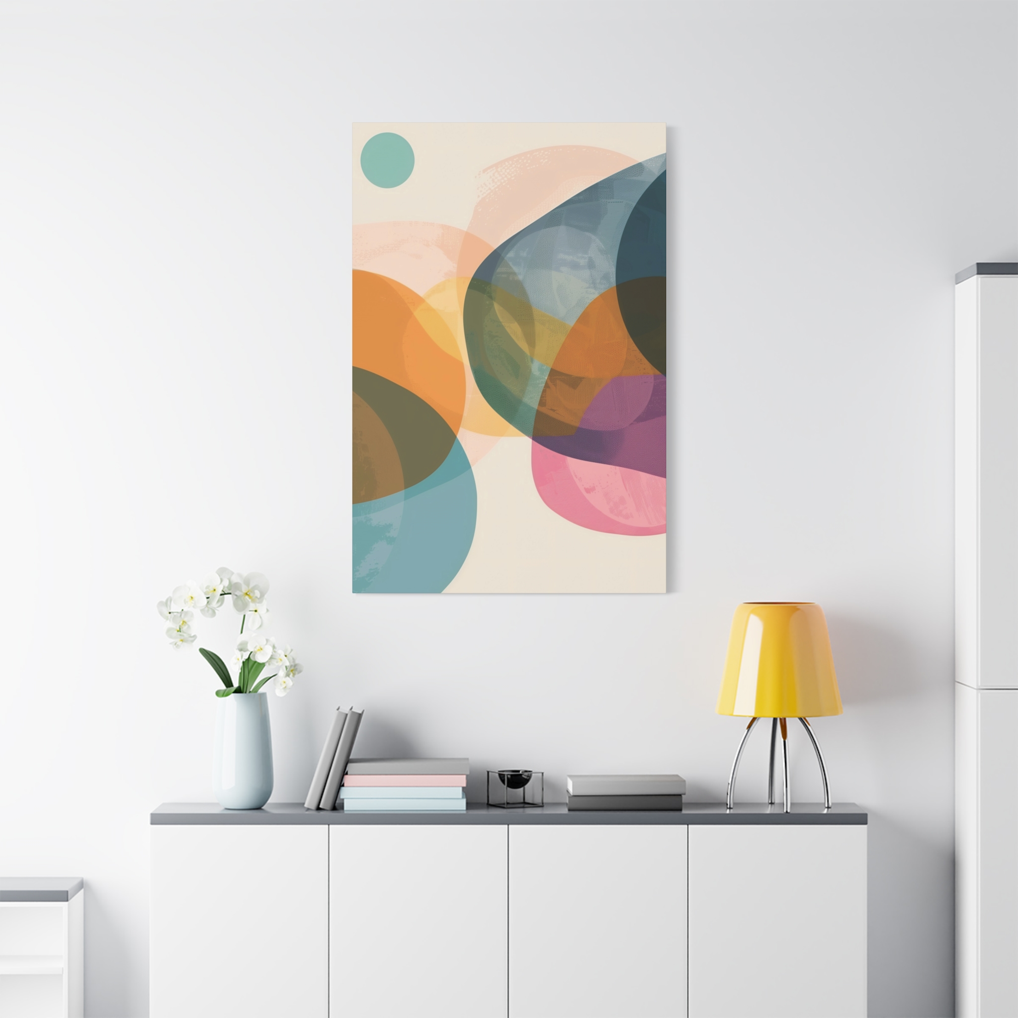 PomPom One , Adventure Palette - Stretched Canvas - Image 15