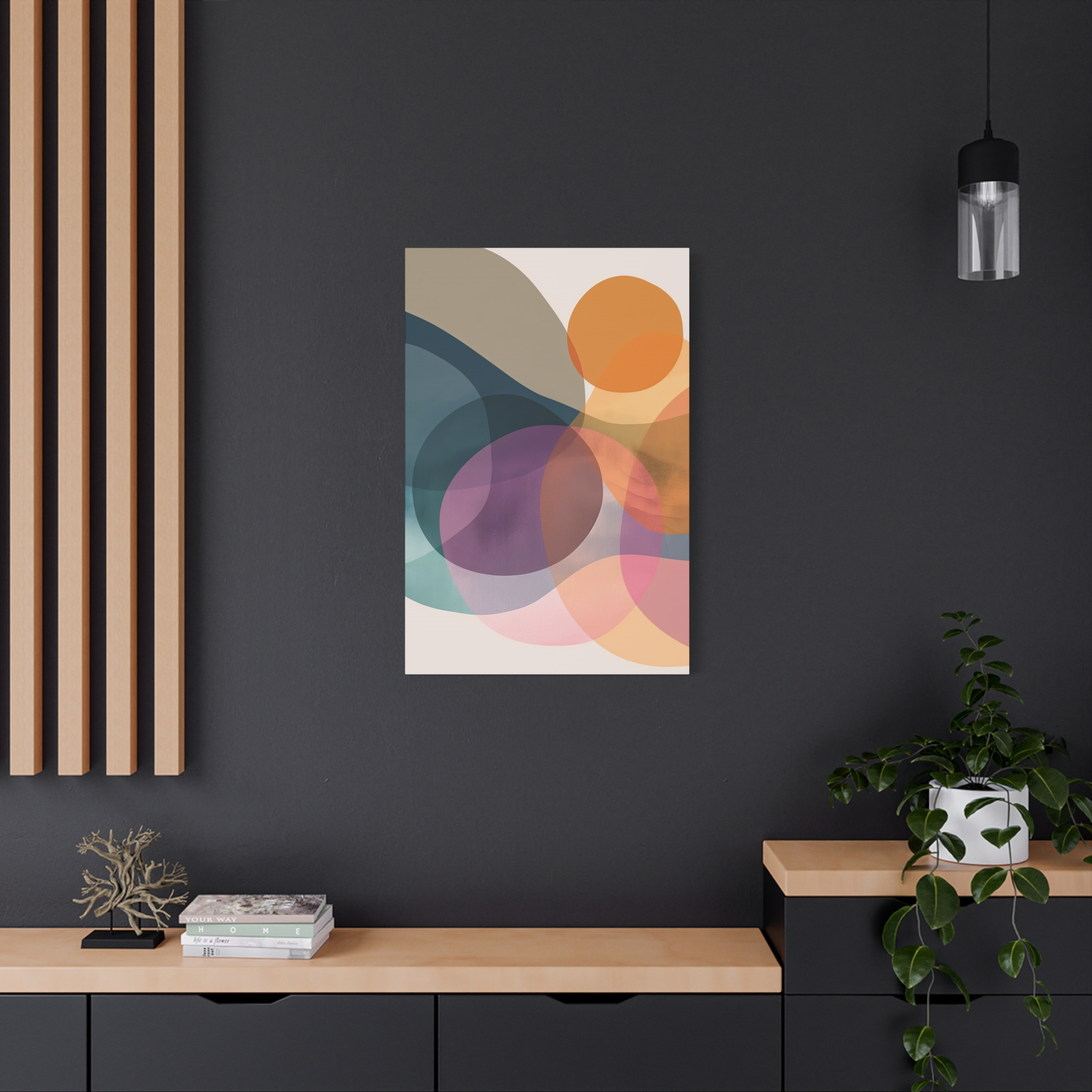 PomPom Two , Adventure Palette - Stretched Canvas - Image 4