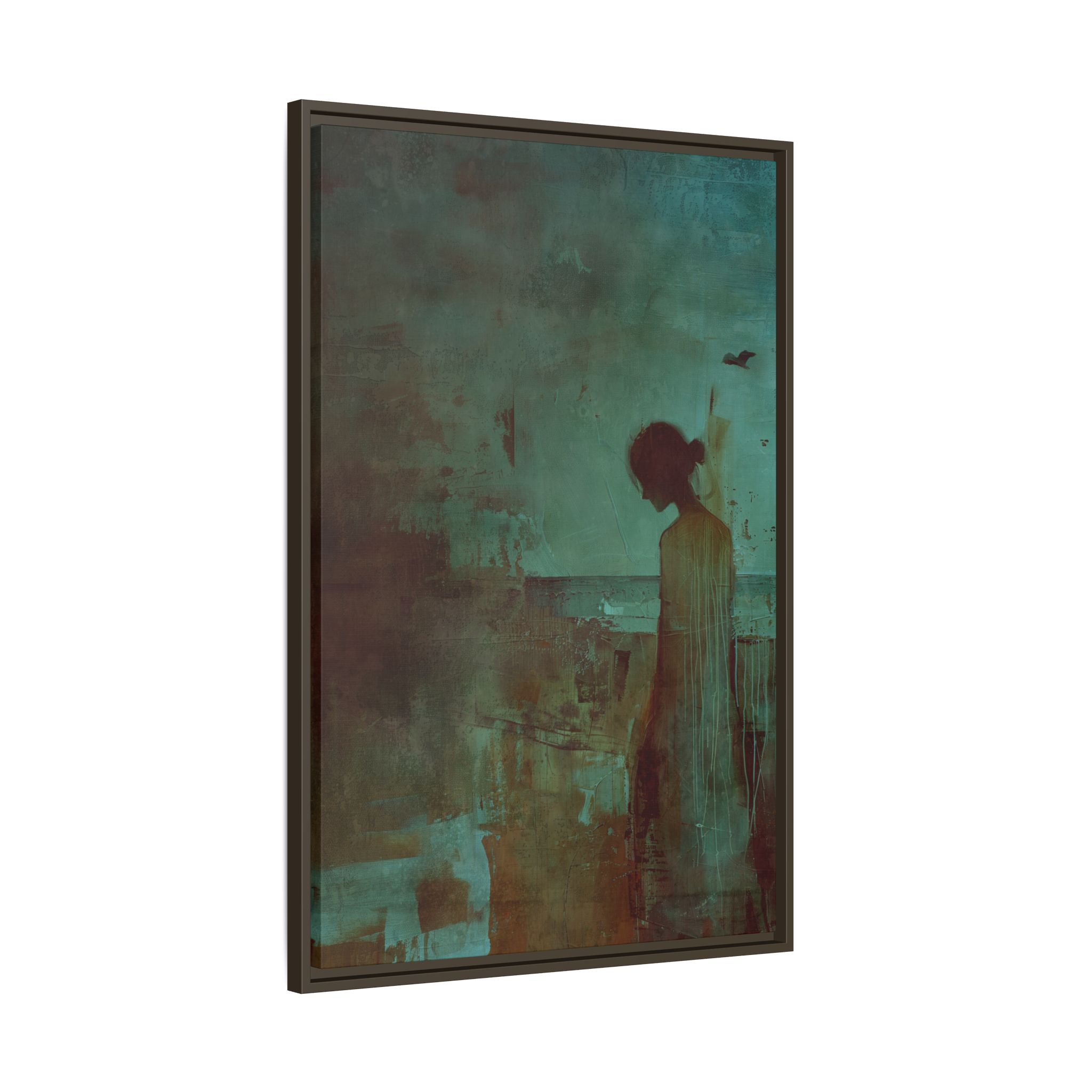 Beachside Walk - blues - Custom Frame - Image 26