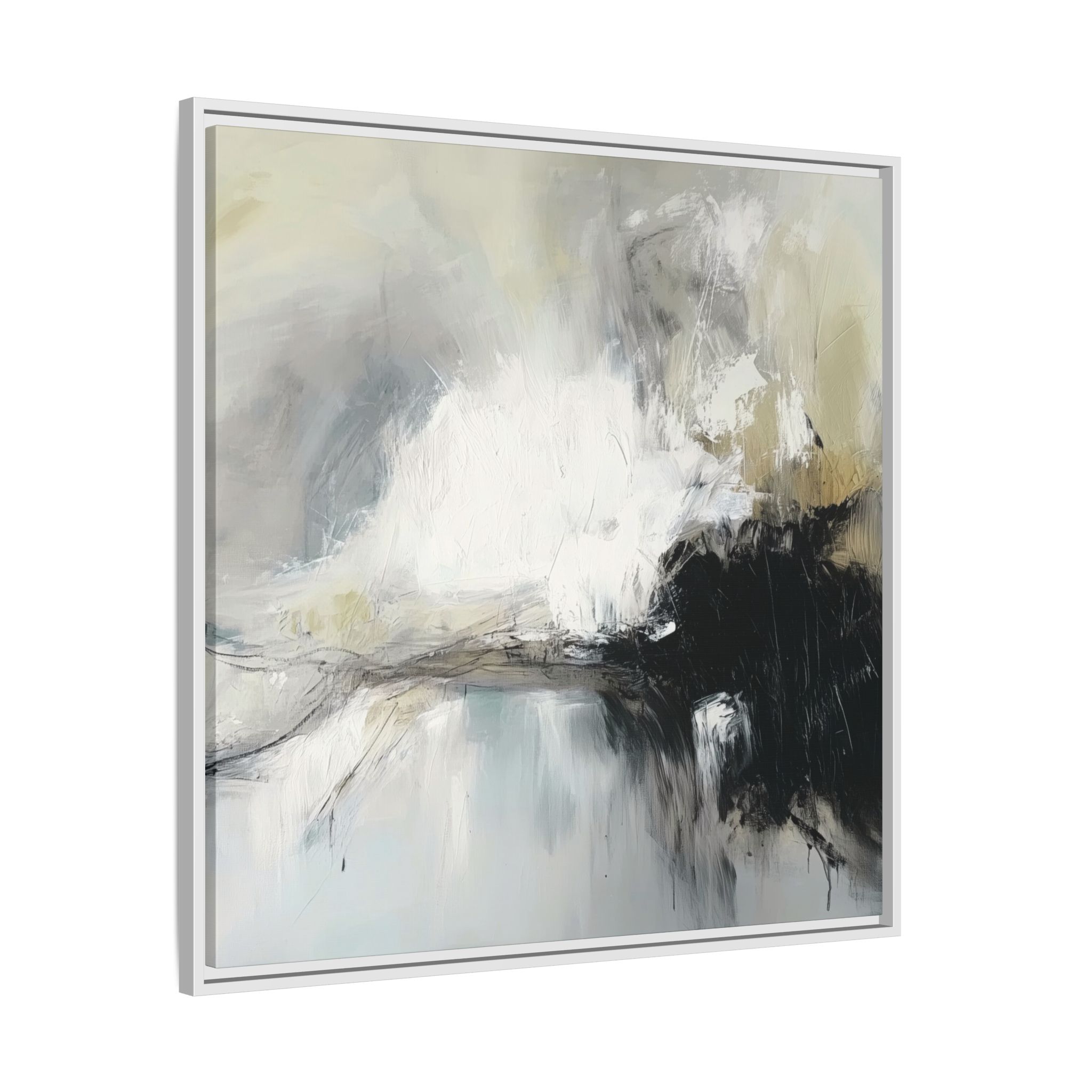 Black Cat White Kitten Four - Custom Frame - Image 70