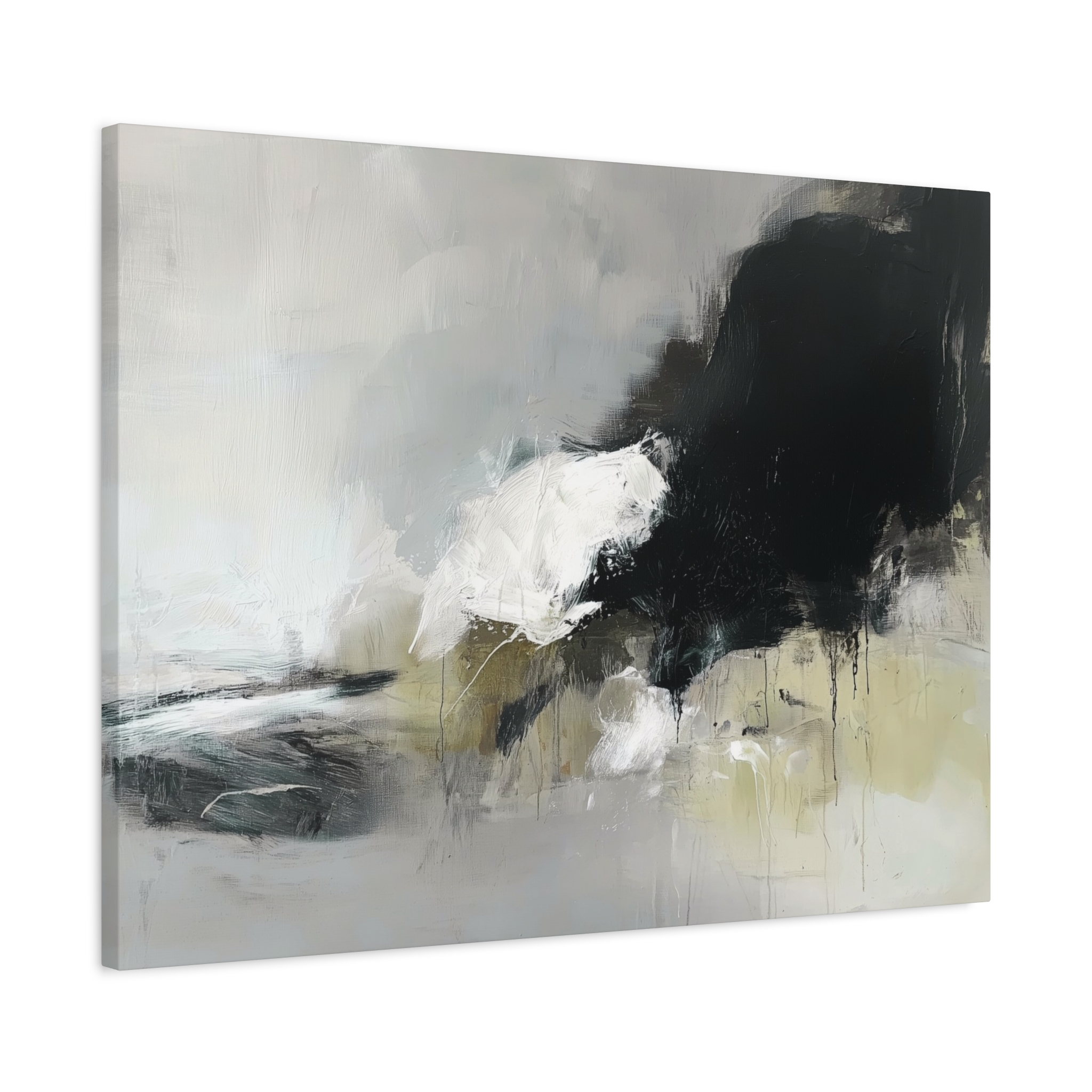 Black Cat White Kitten Two - Stretched Canvas - Image 18