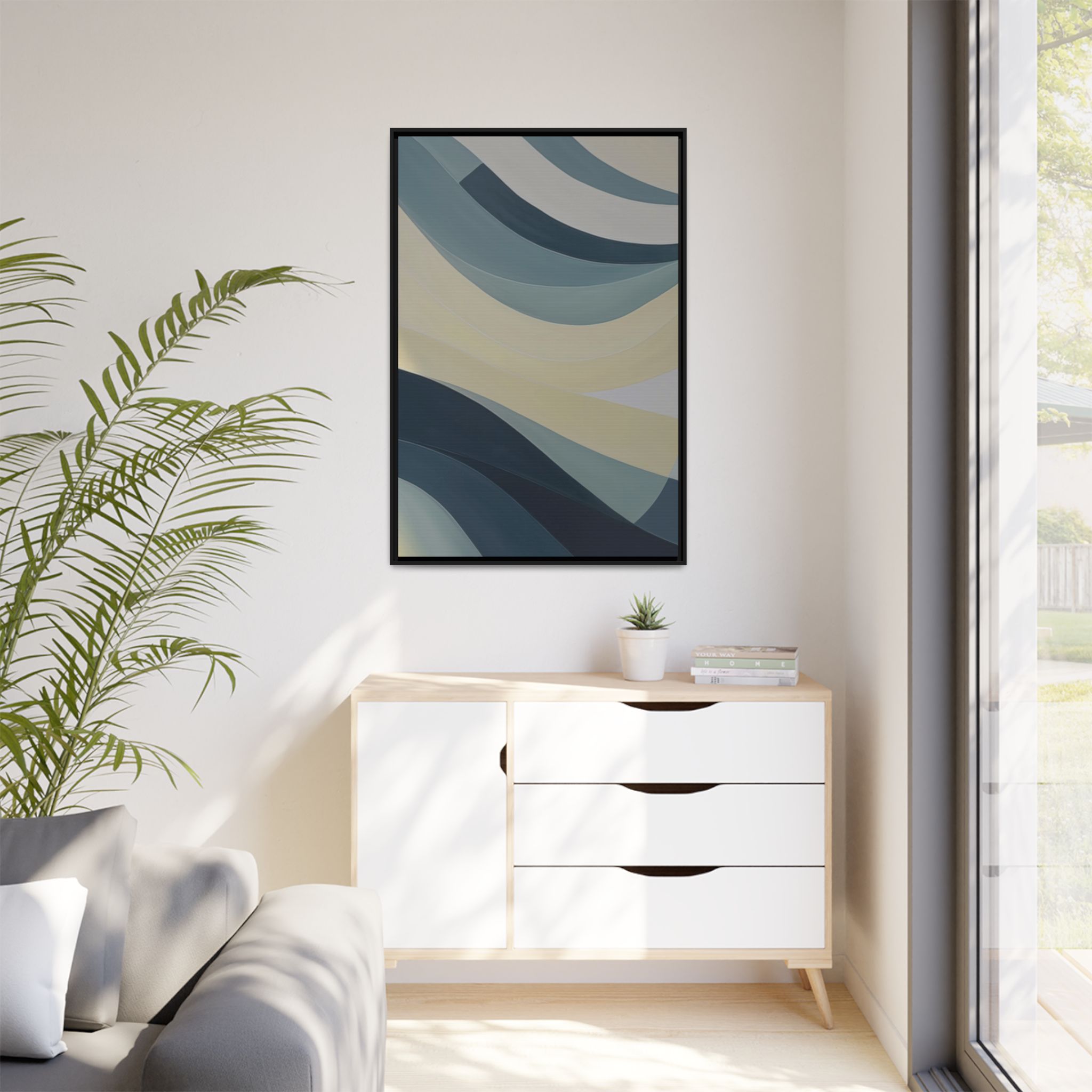 Blue Flows V1 - Custom Frame - Image 9