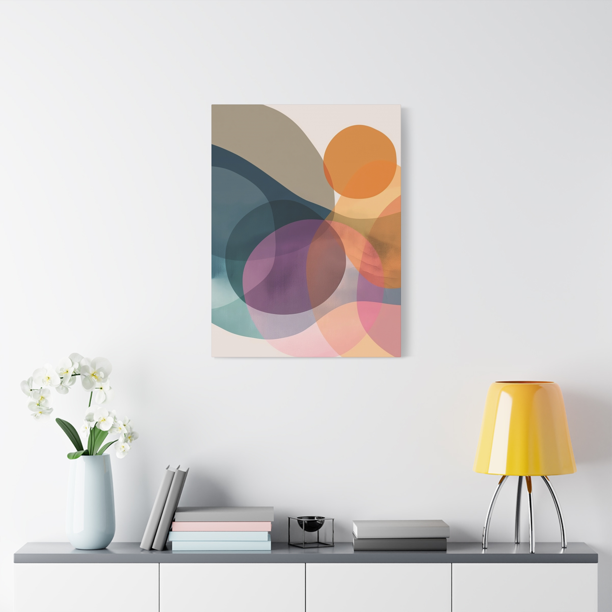 PomPom Two , Adventure Palette - Stretched Canvas - Image 7