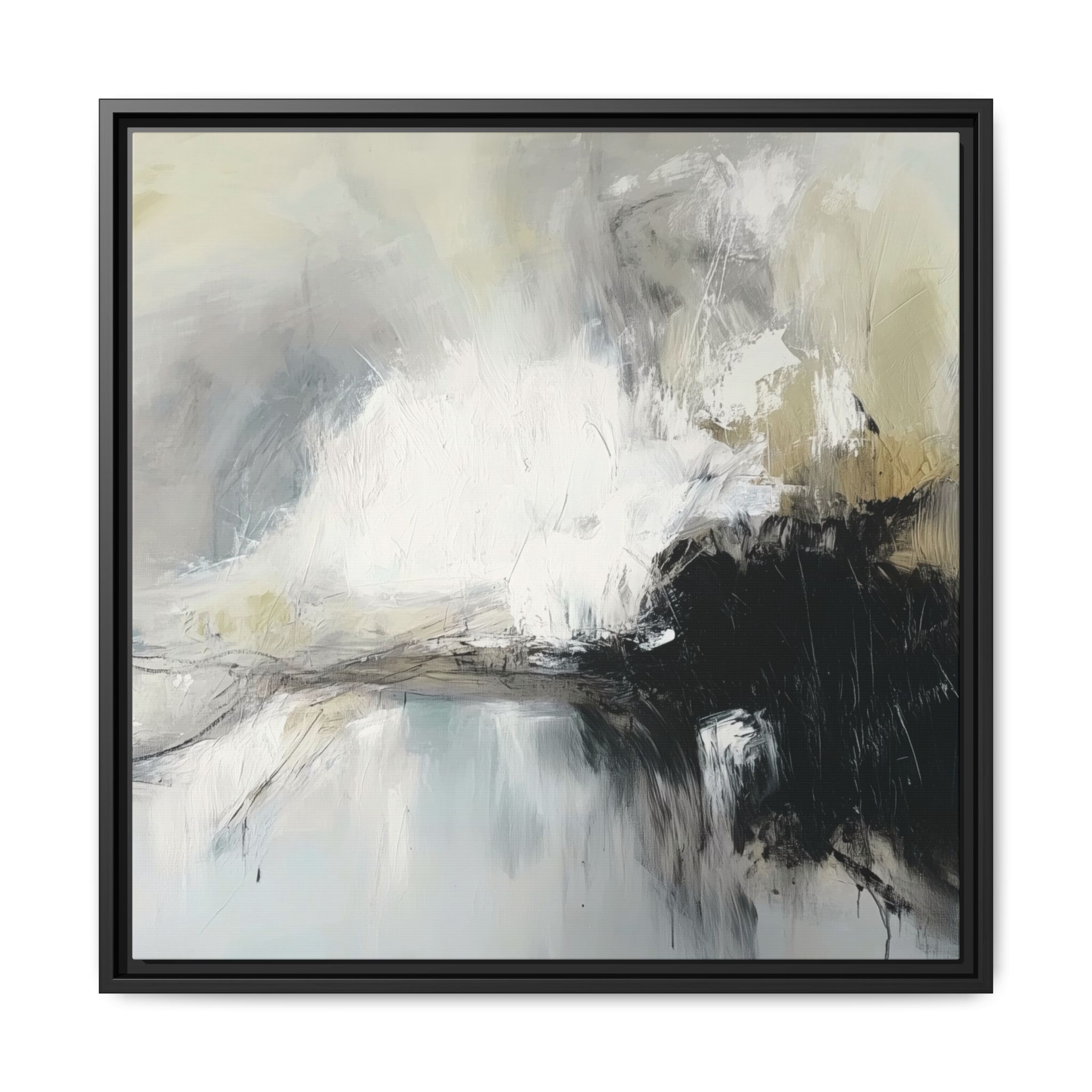 Black Cat White Kitten Four - Custom Frame - Image 49