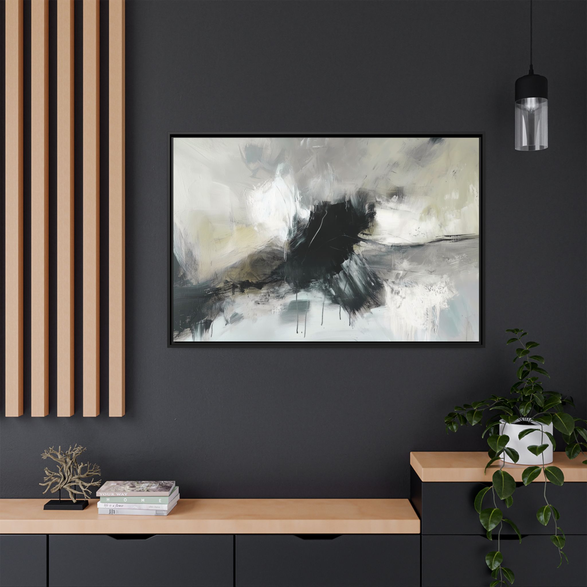 Black Cat White Kitten Three - Custom Frame - Image 20