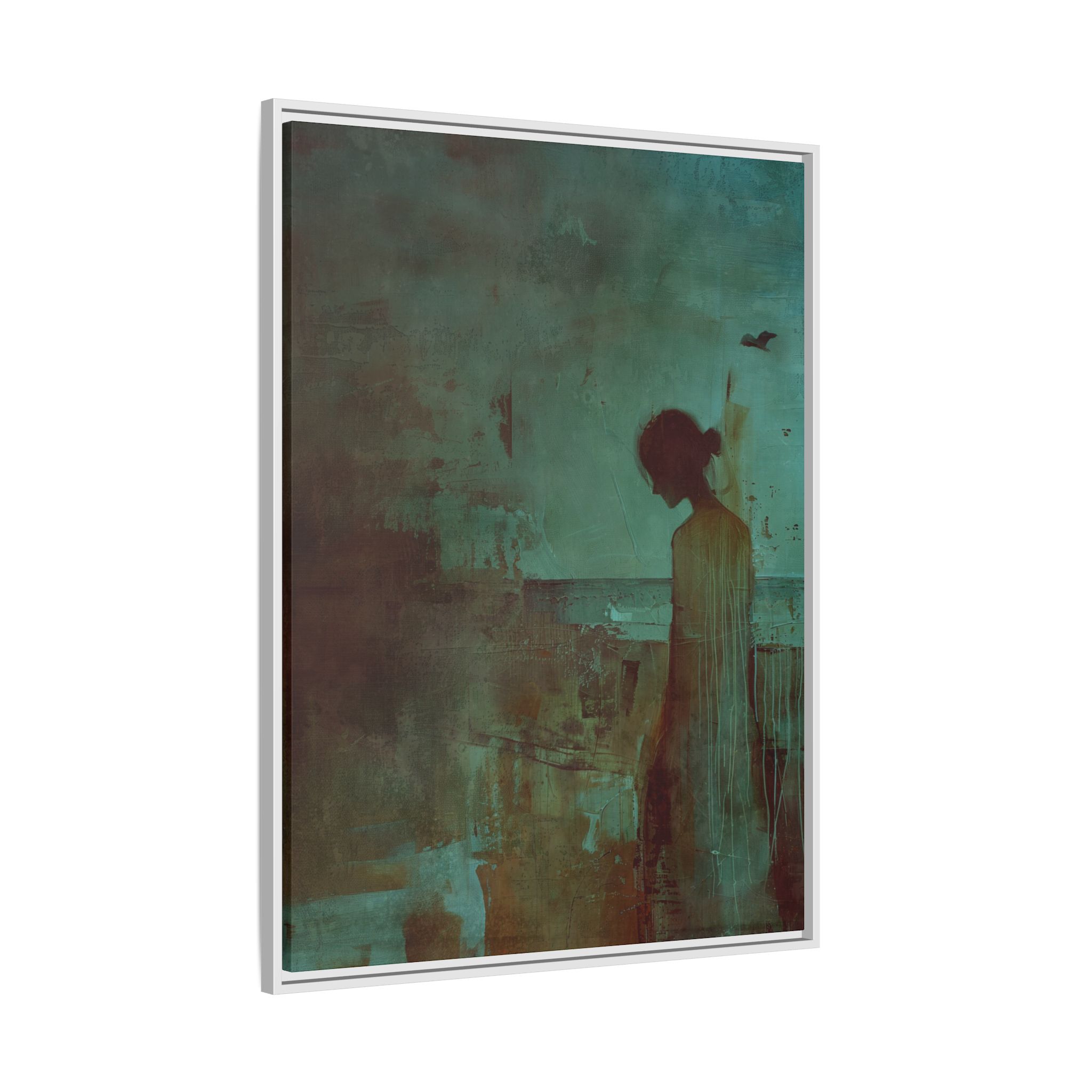 Beachside Walk - blues - Custom Frame - Image 38