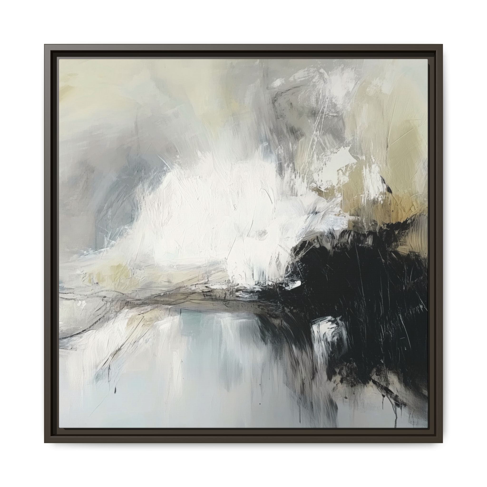 Black Cat White Kitten Four - Custom Frame - Image 57