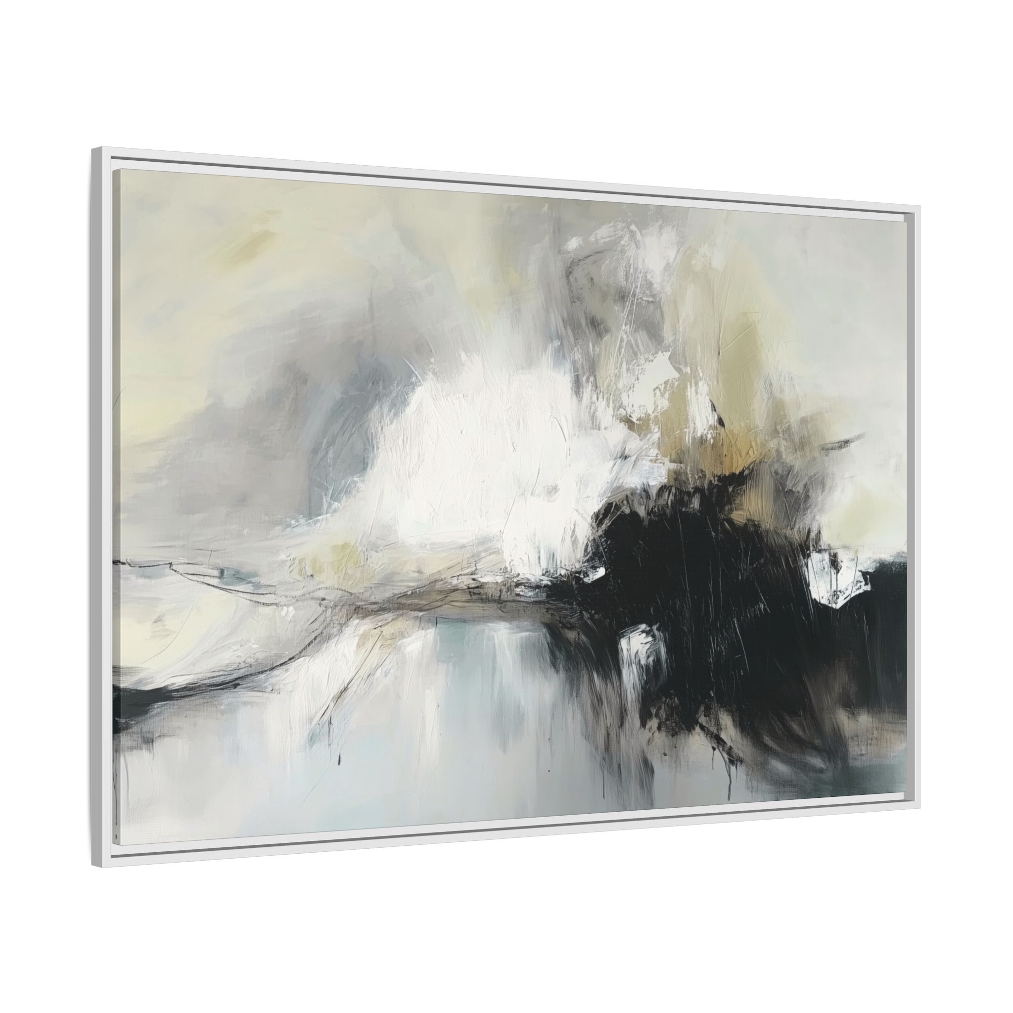 Black Cat White Kitten Four - Custom Frame - Image 46