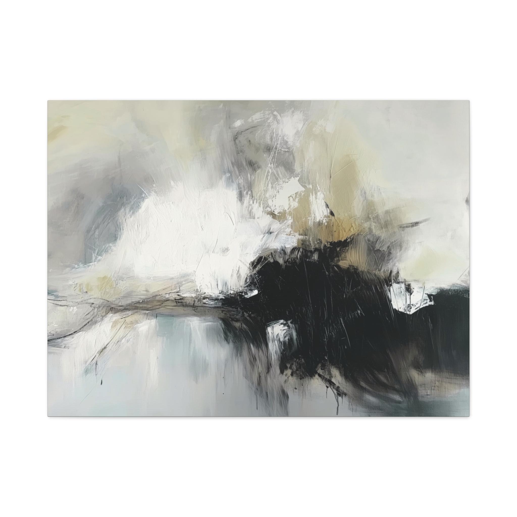 Black Cat White Kitten Four - Stretched Canvas - Image 21