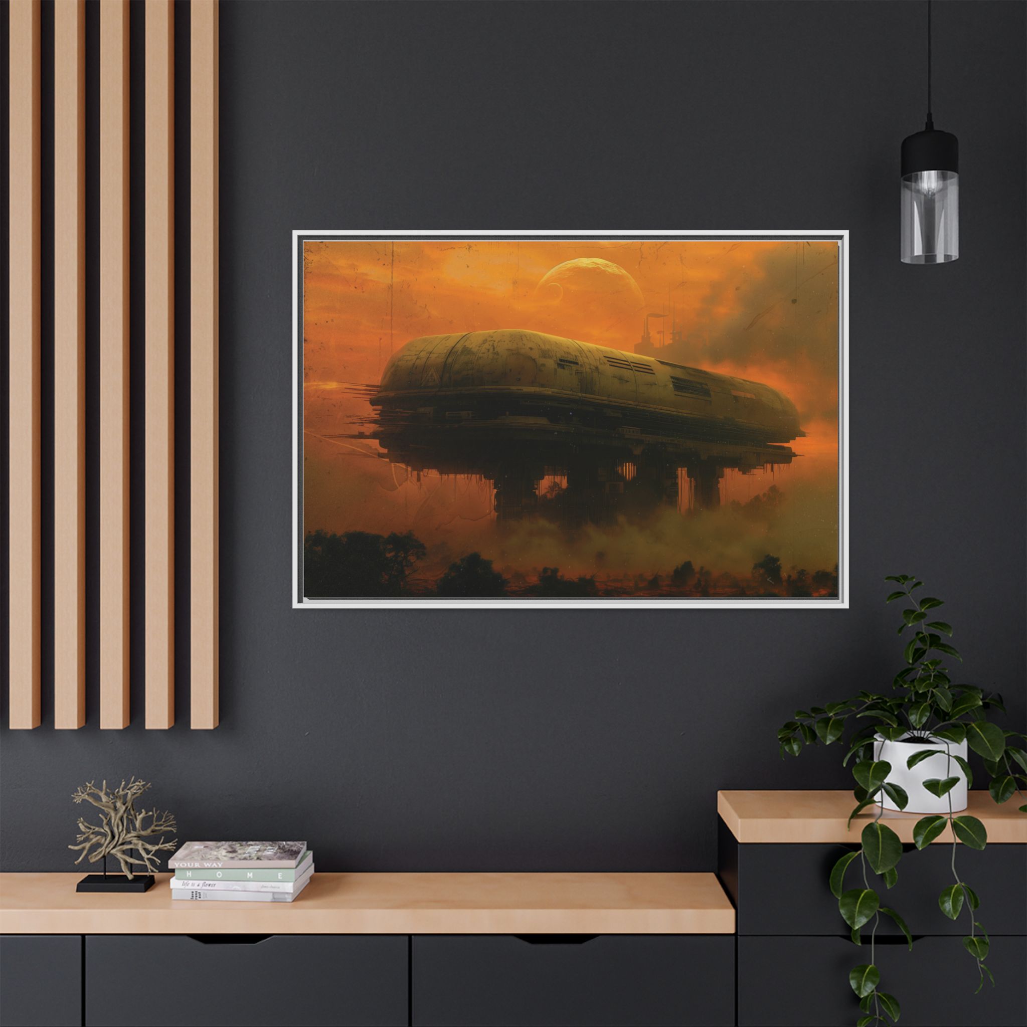 Base 63 v1 (Gold) - Framed Matt Canvas (Black, White, Brown,) - Image 24