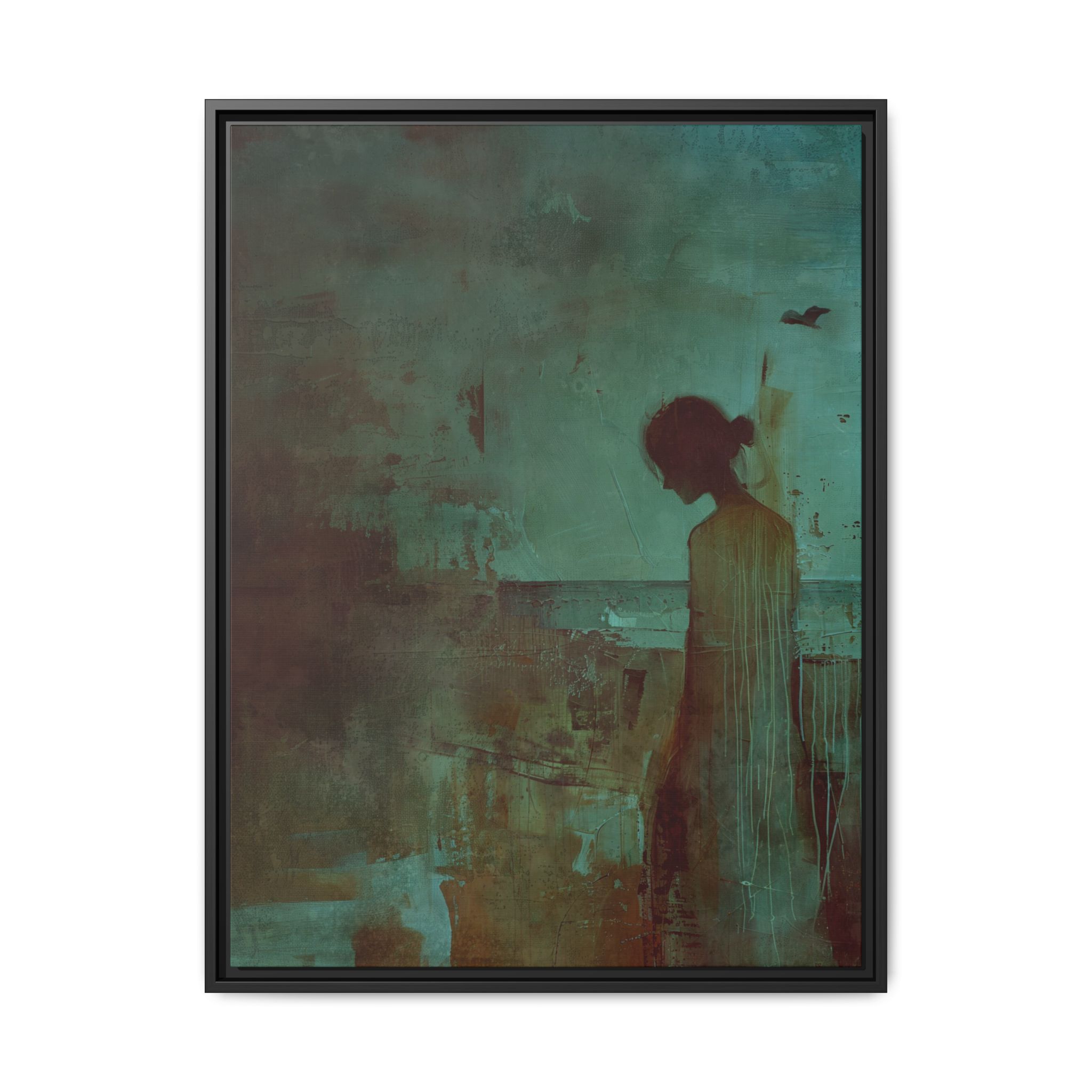 Beachside Walk - blues - Custom Frame - Image 5