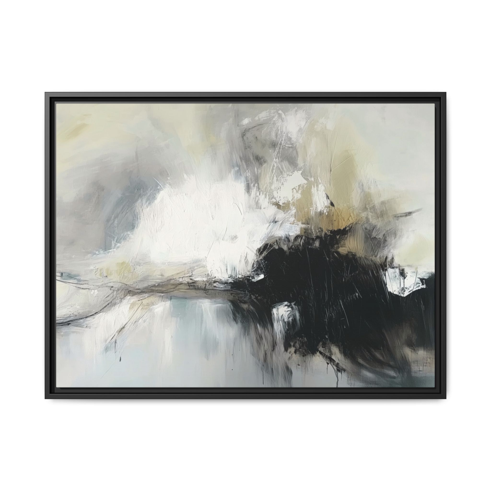 Black Cat White Kitten Four - Custom Frame - Image 9