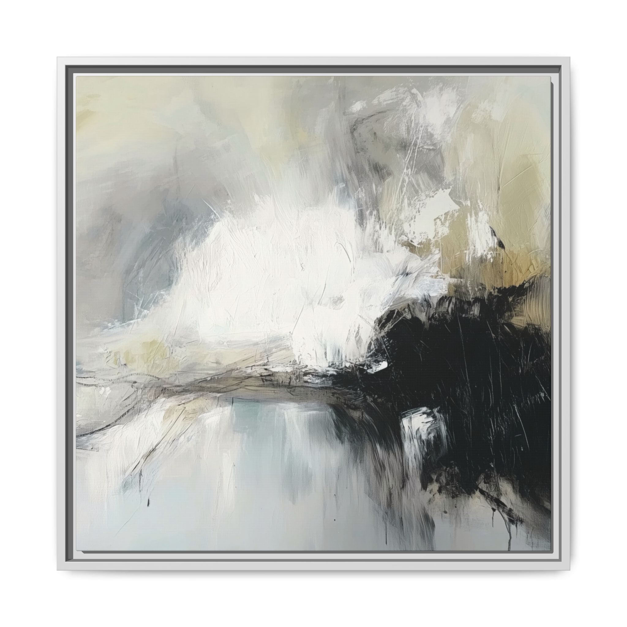 Black Cat White Kitten Four - Custom Frame - Image 61