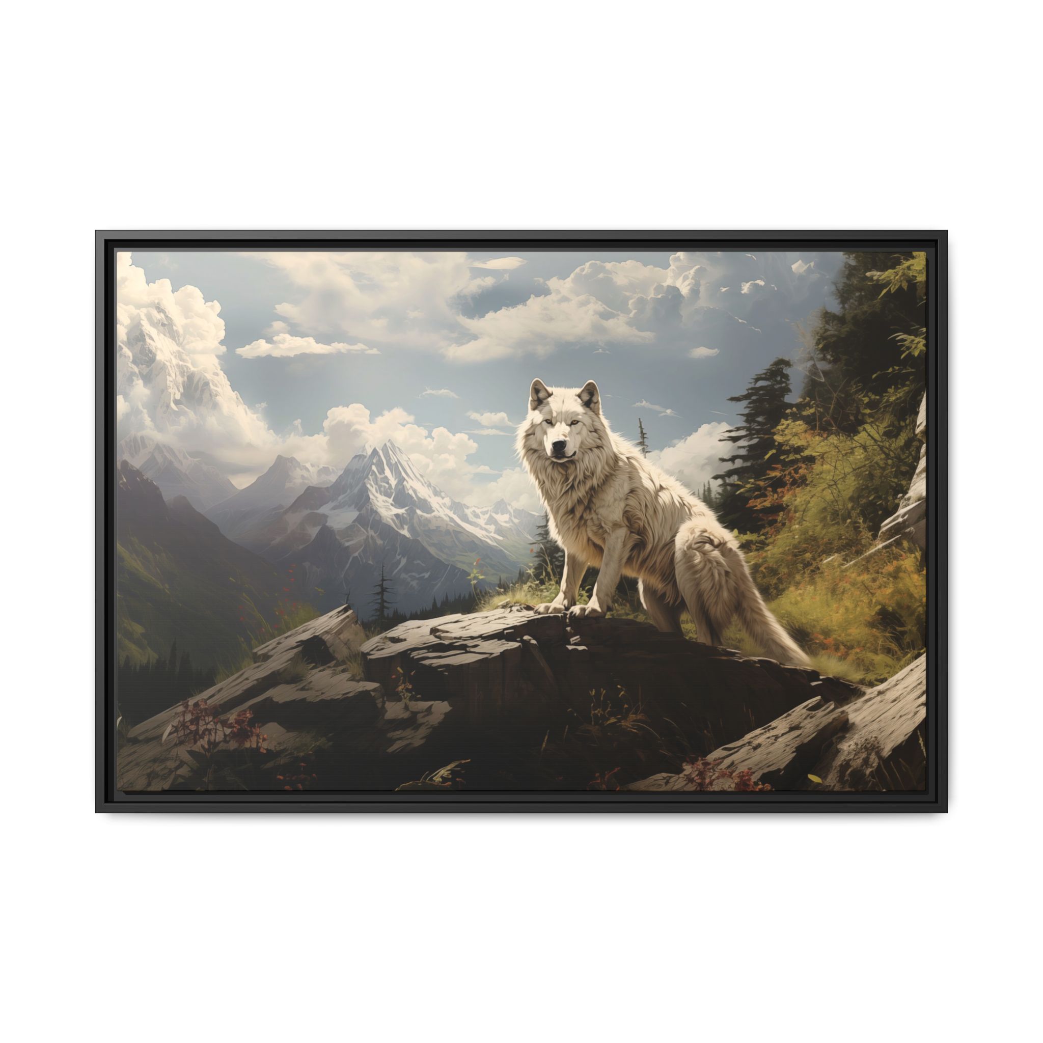Wolf Mountain - Grass - Custom Frame - Image 5