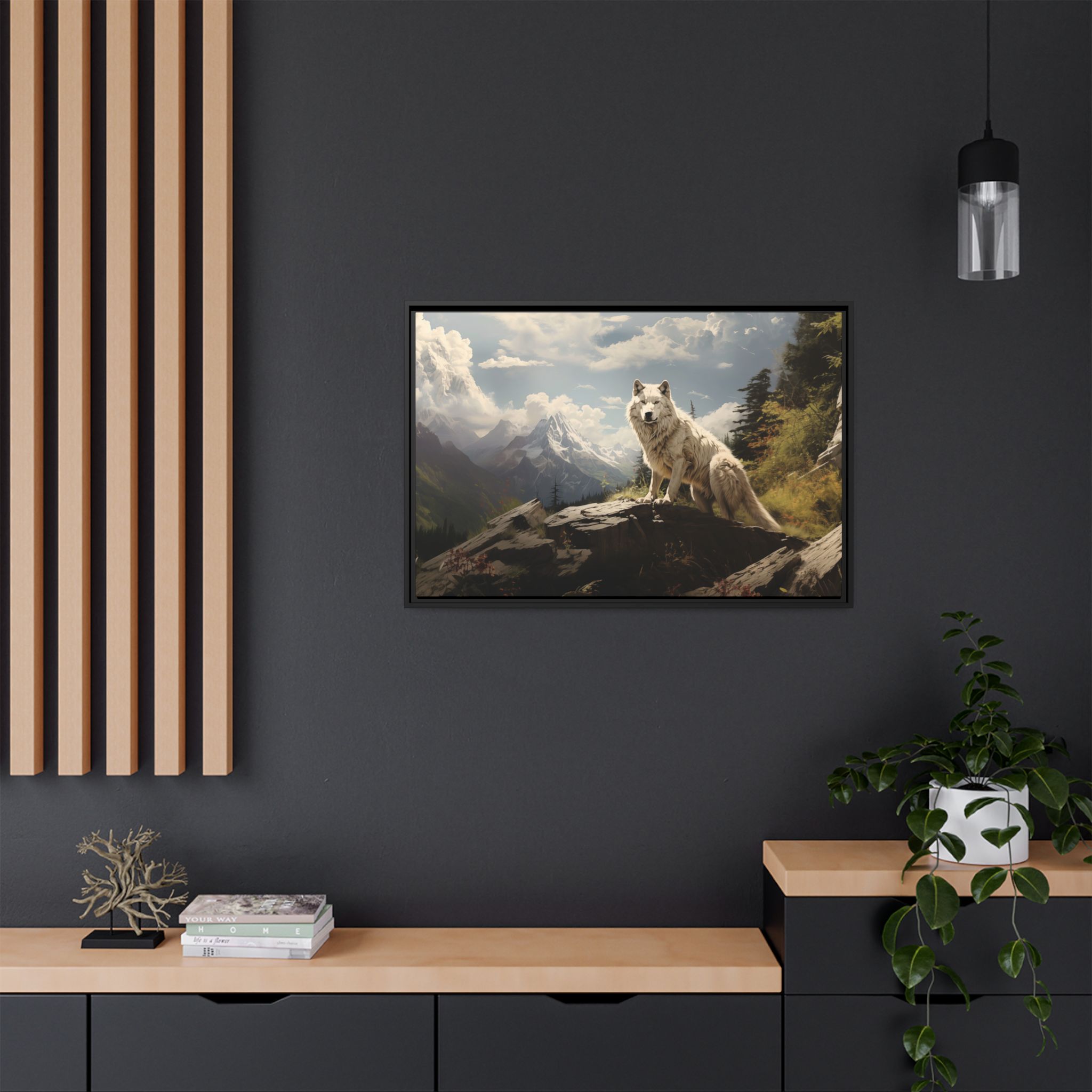 Wolf Mountain - Grass - Custom Frame - Image 8