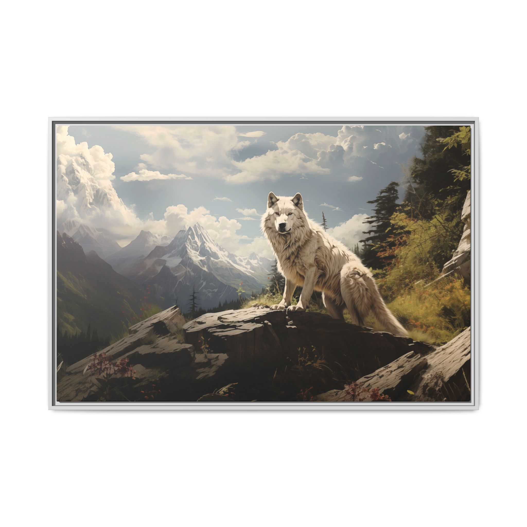 Wolf Mountain - Grass - Custom Frame - Image 45