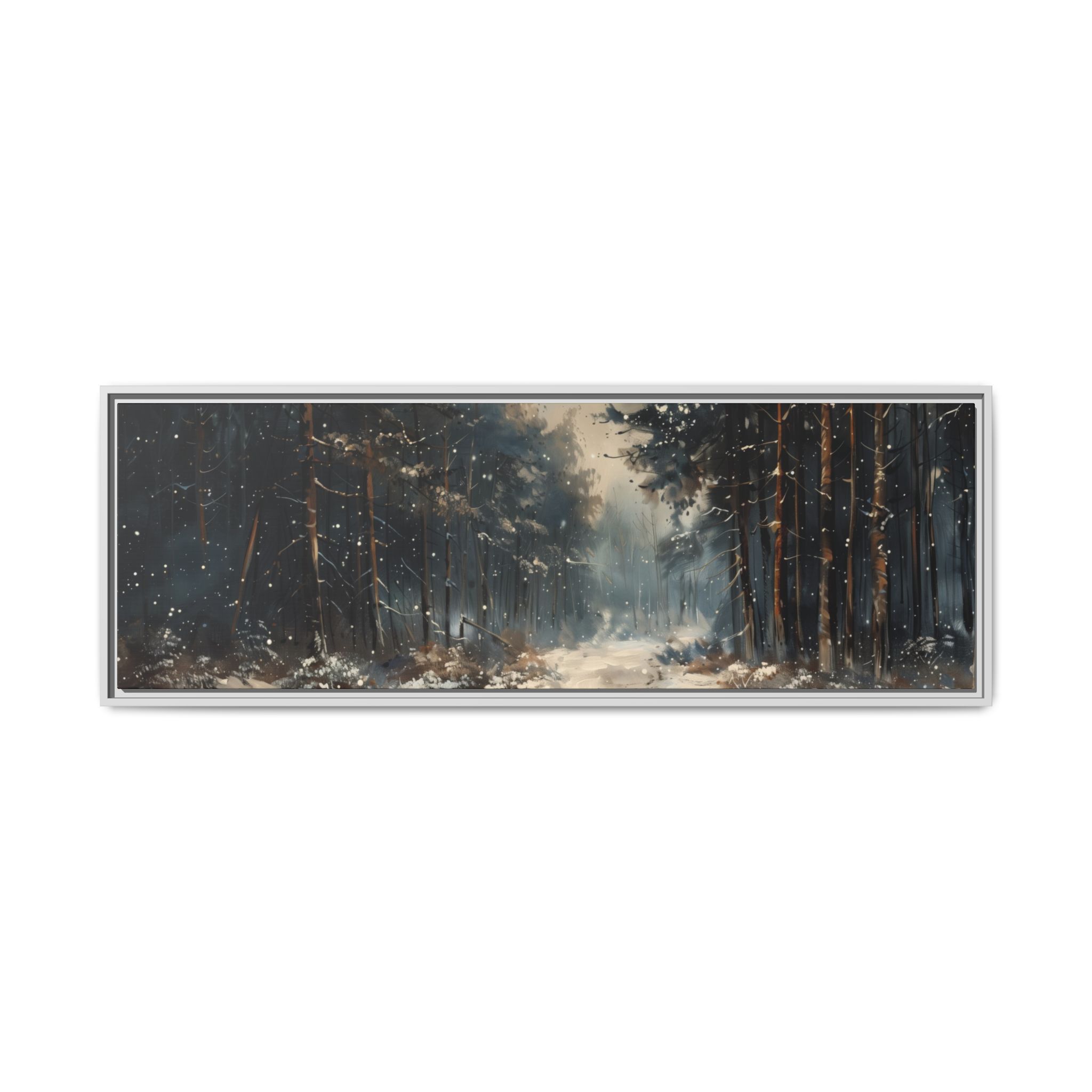 Brown forest with snow - Custom Frame - Wide - Image 17