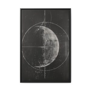 Black Board Science - Moonphase - Custom Frame