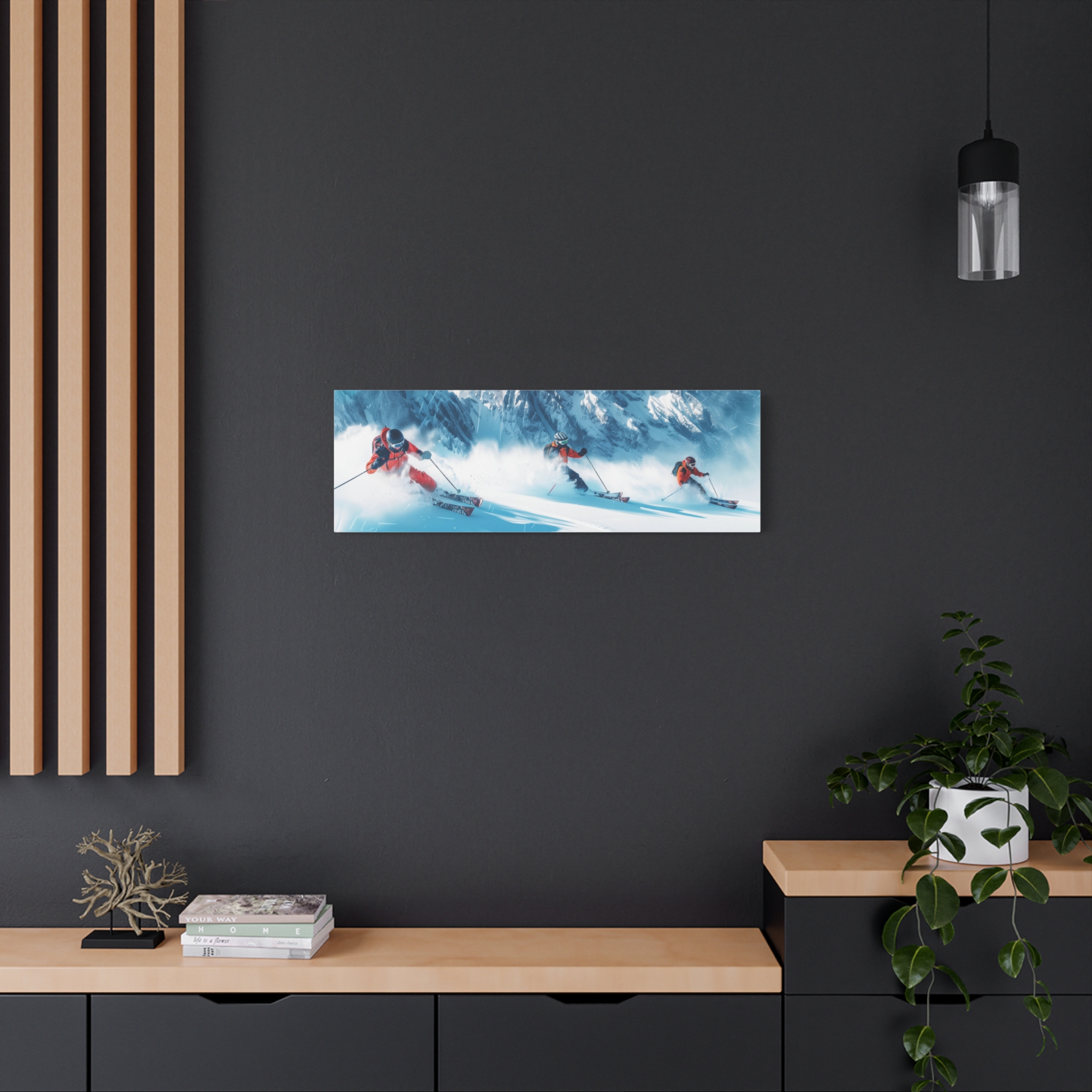 Off Piste 2 - Stretched Canvas - Long - Image 4