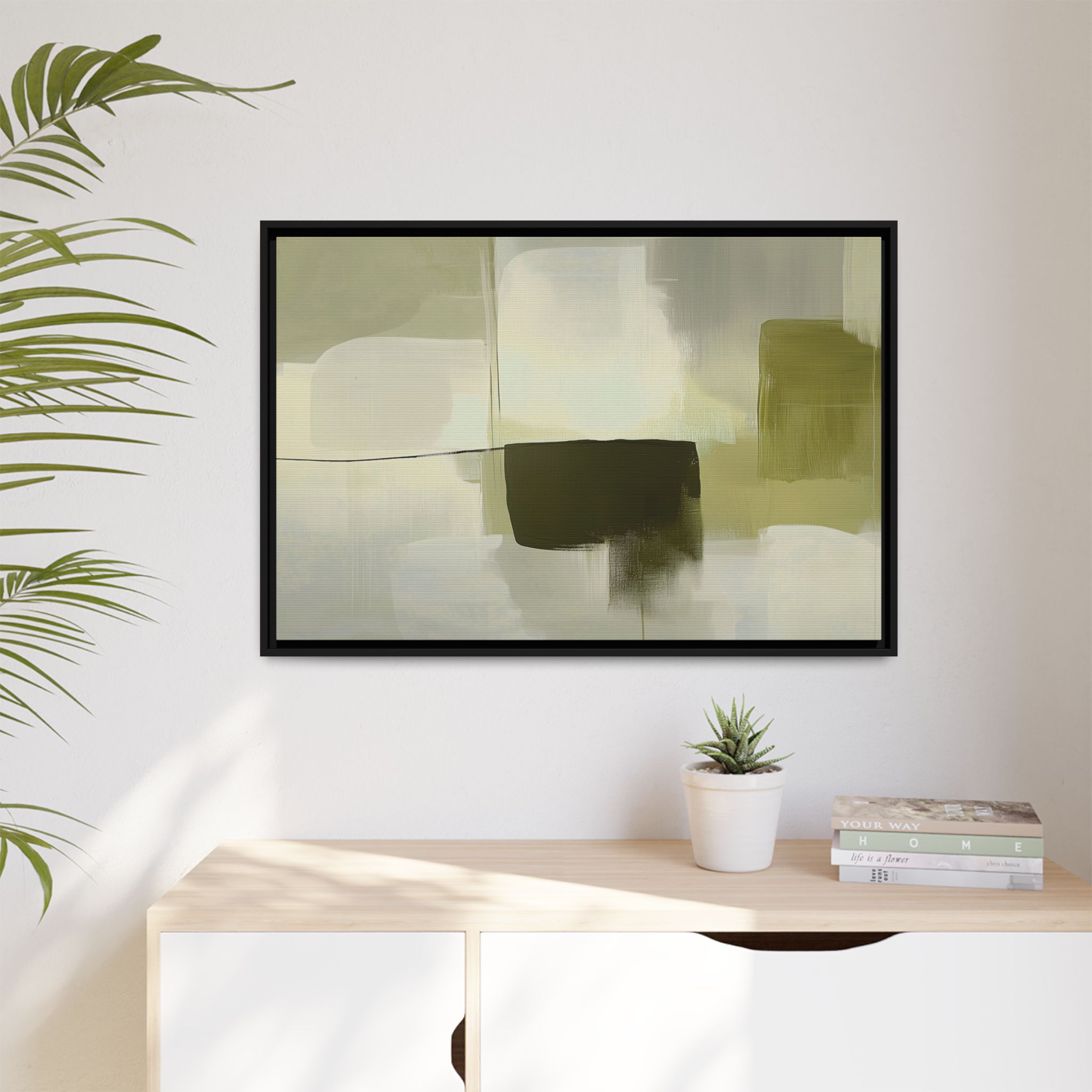 Loose Brushes - Hole - Olive - Custom Frame - Image 3