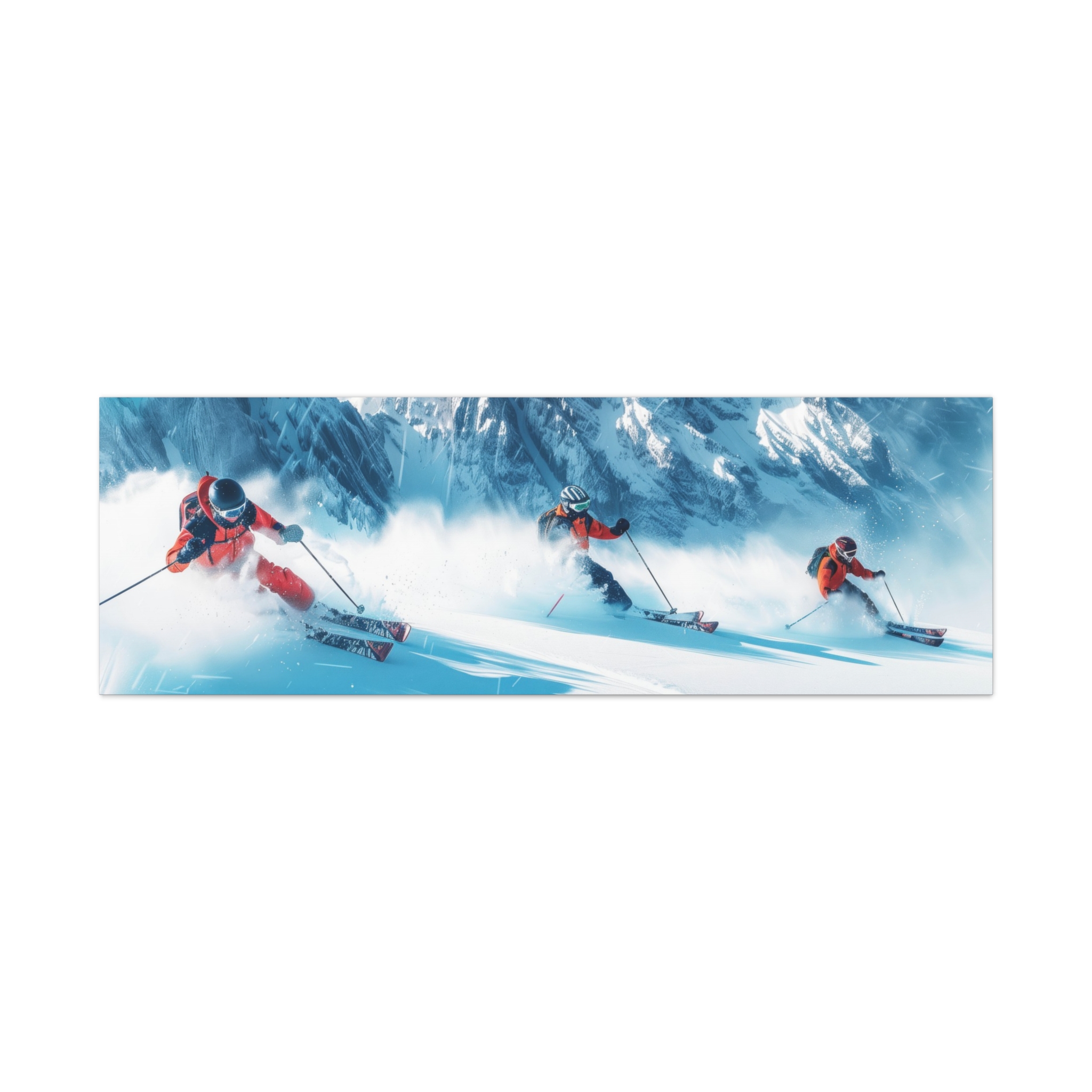 Off Piste 2 - Stretched Canvas - Long - Image 9