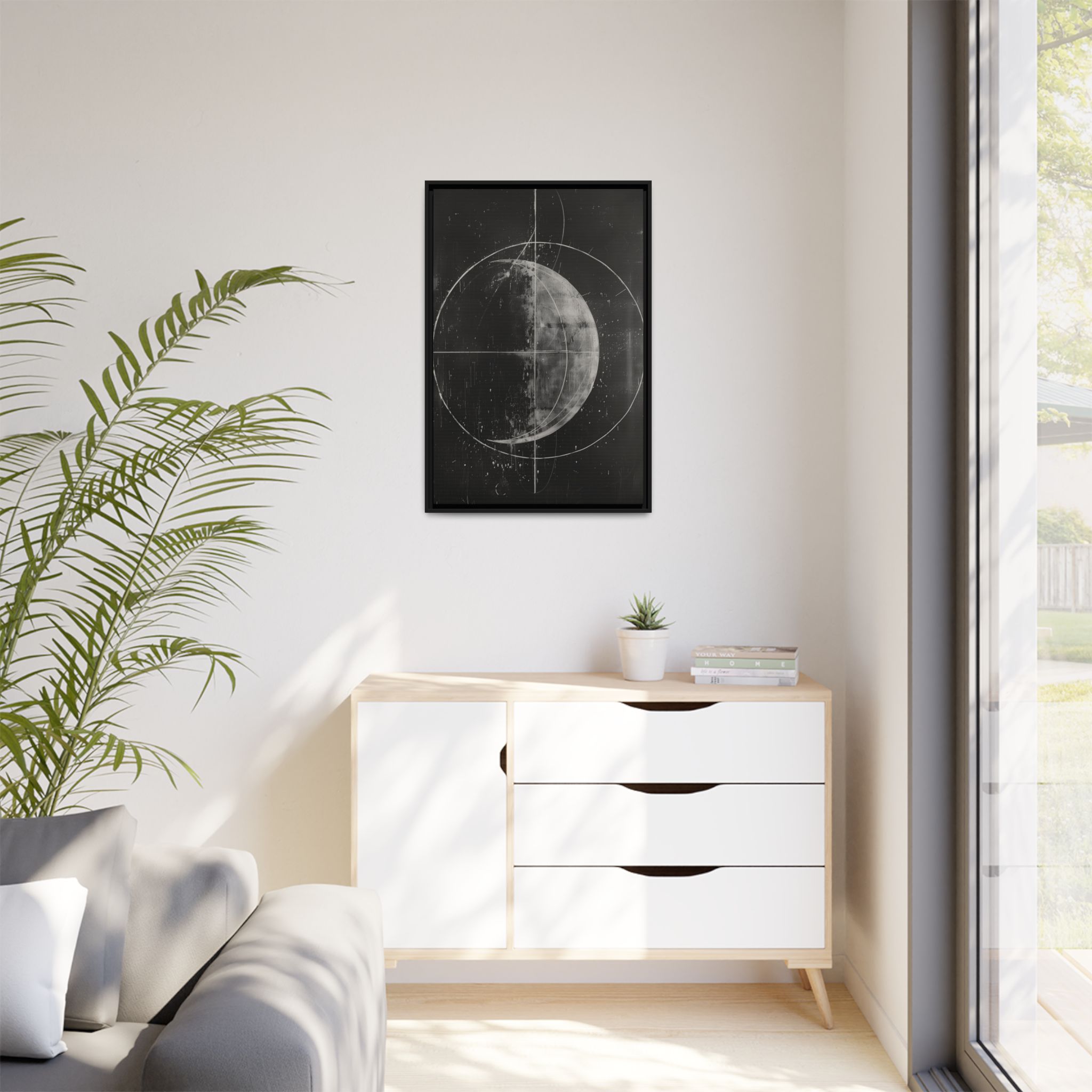 Black Board Science - Moonphase - Custom Frame - Image 3