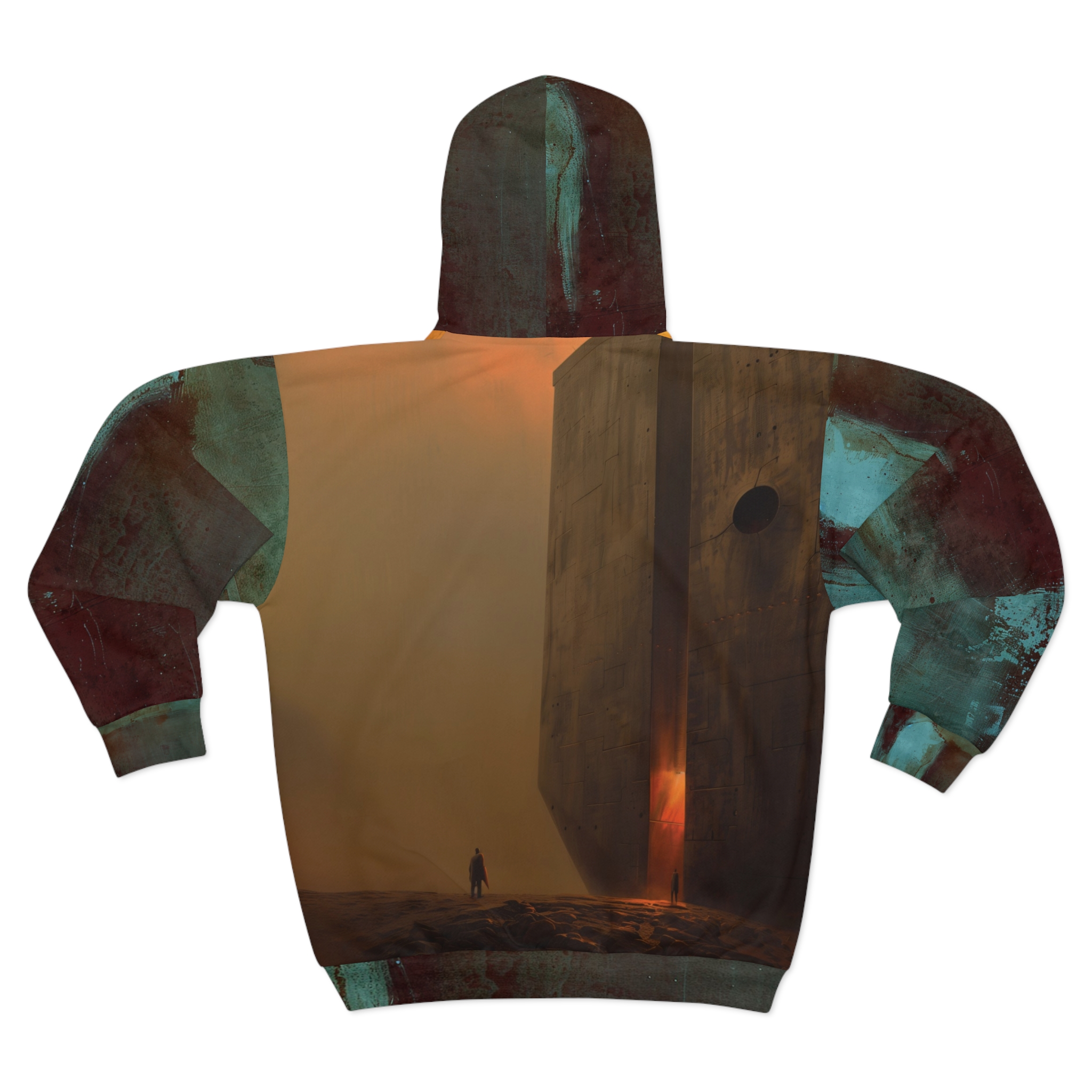 Unisex Sci-Fi Zip Hoodie - Futuristic Space Artwork - Image 2