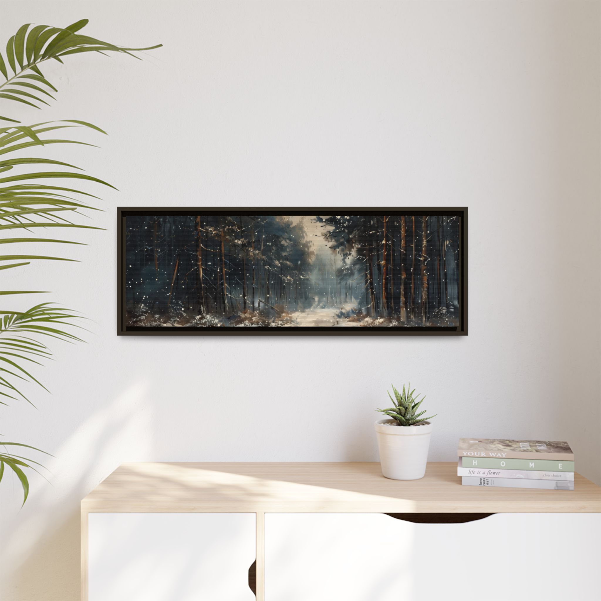 Brown forest with snow - Custom Frame - Wide - Image 7