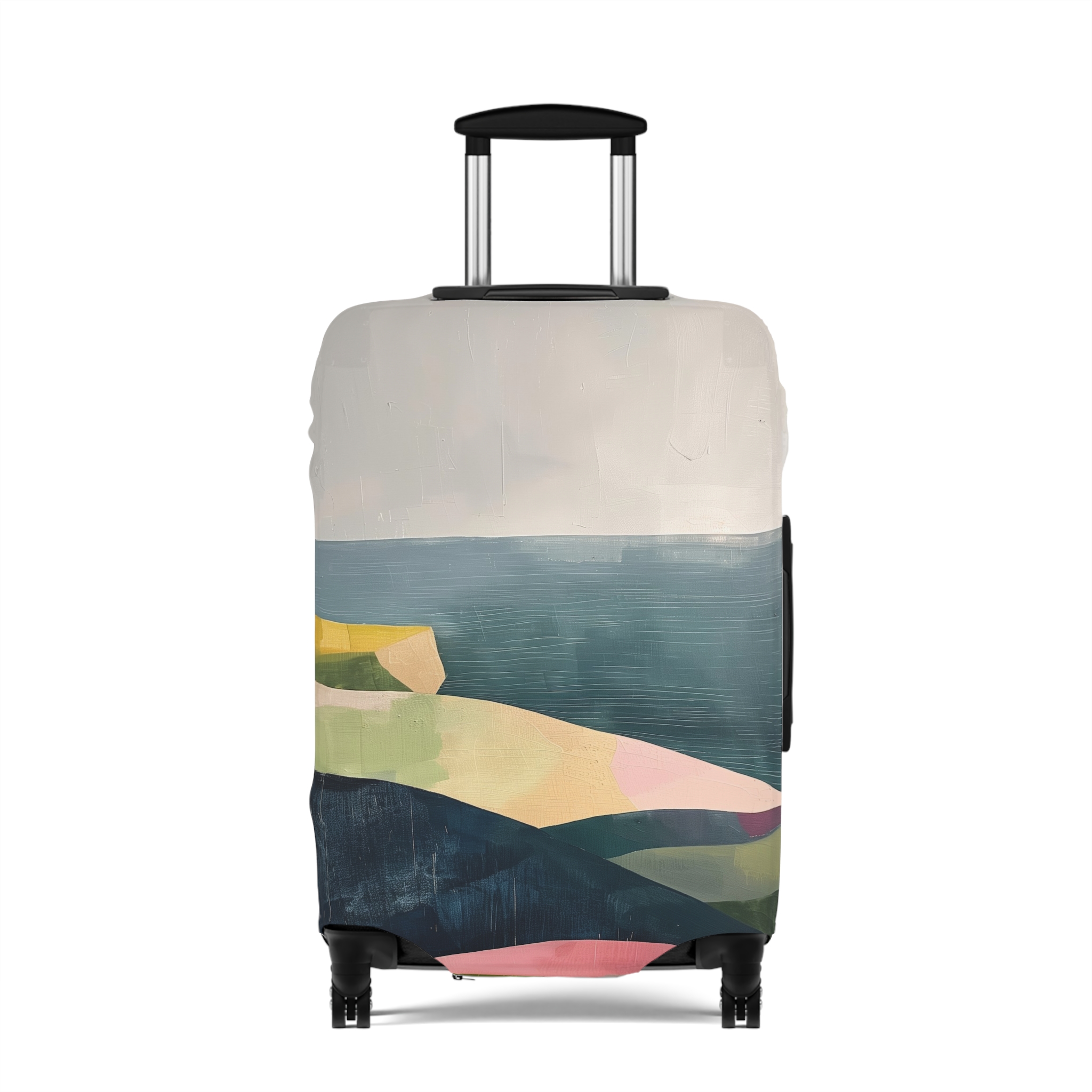 Artistic Luggage Cover - Travel in Style with Coastal Design - Image 5