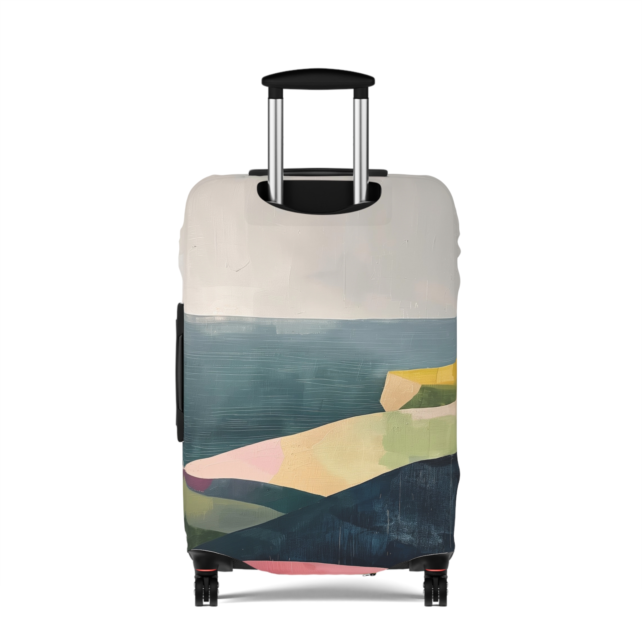 Artistic Luggage Cover - Travel in Style with Coastal Design - Image 6