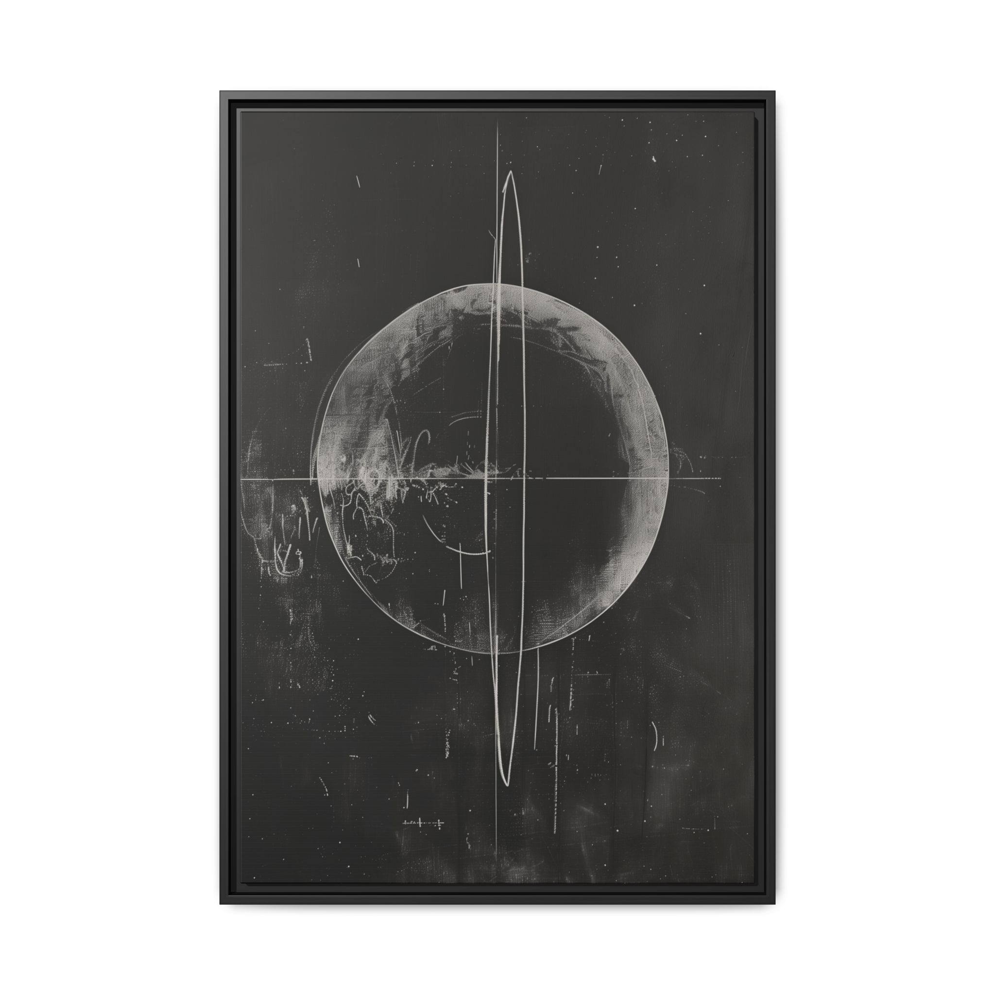Black Board Science - Saturn - Custom Frame